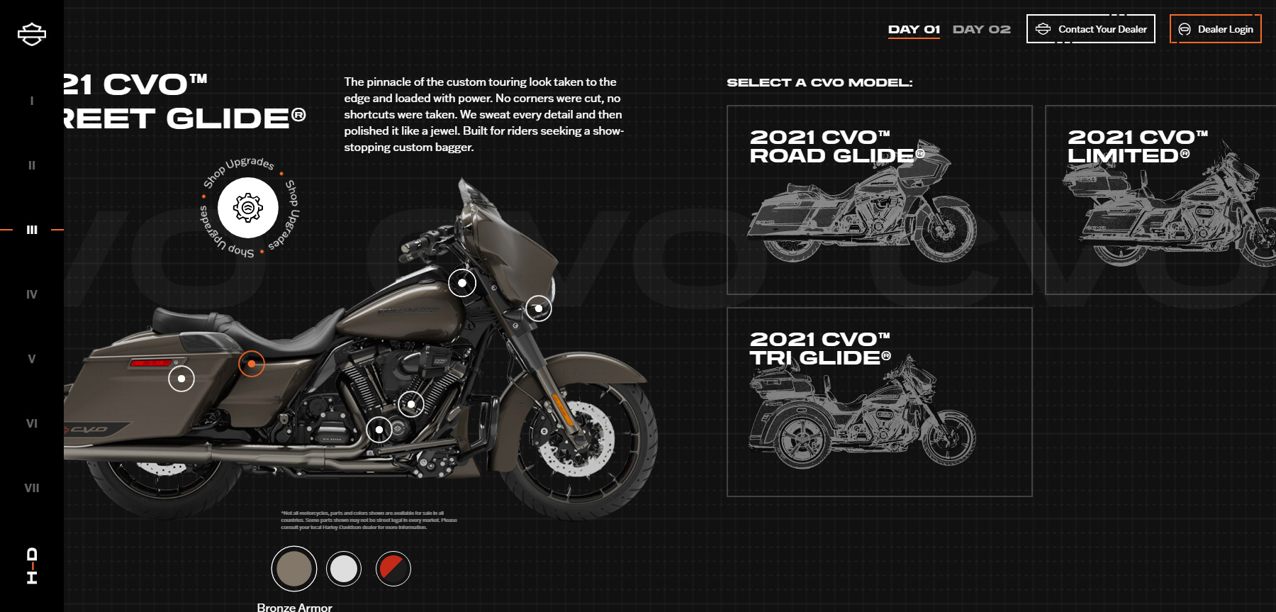 Harley-Davidson: H-D 21 Microsite - Website of the Day