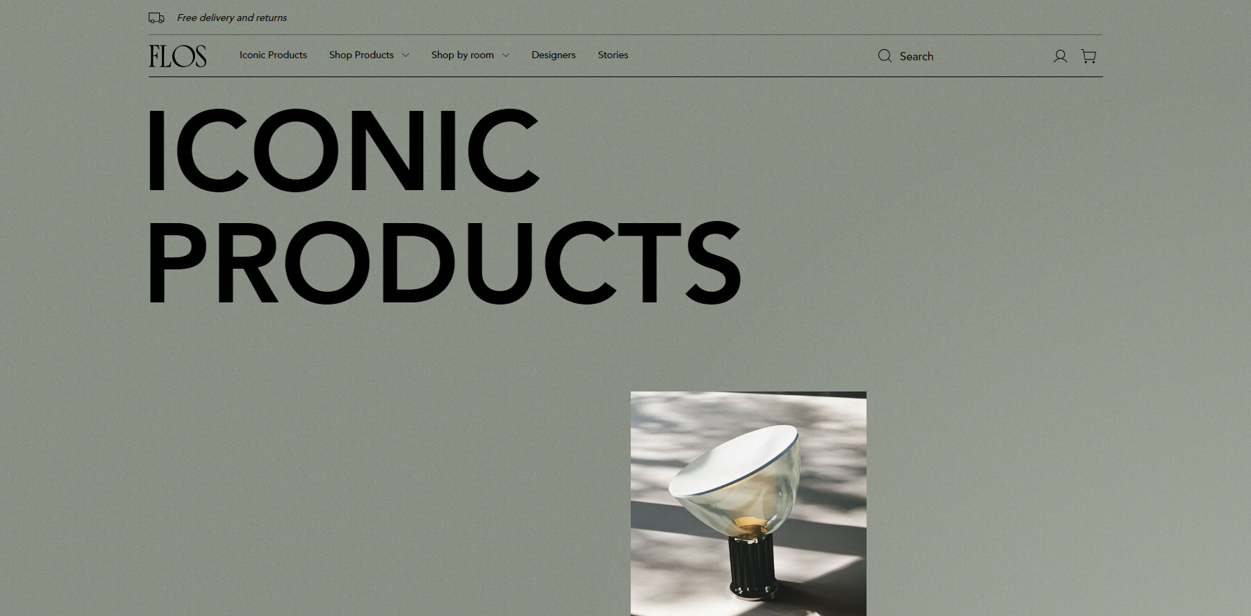 Flos official online store - Website of the Day