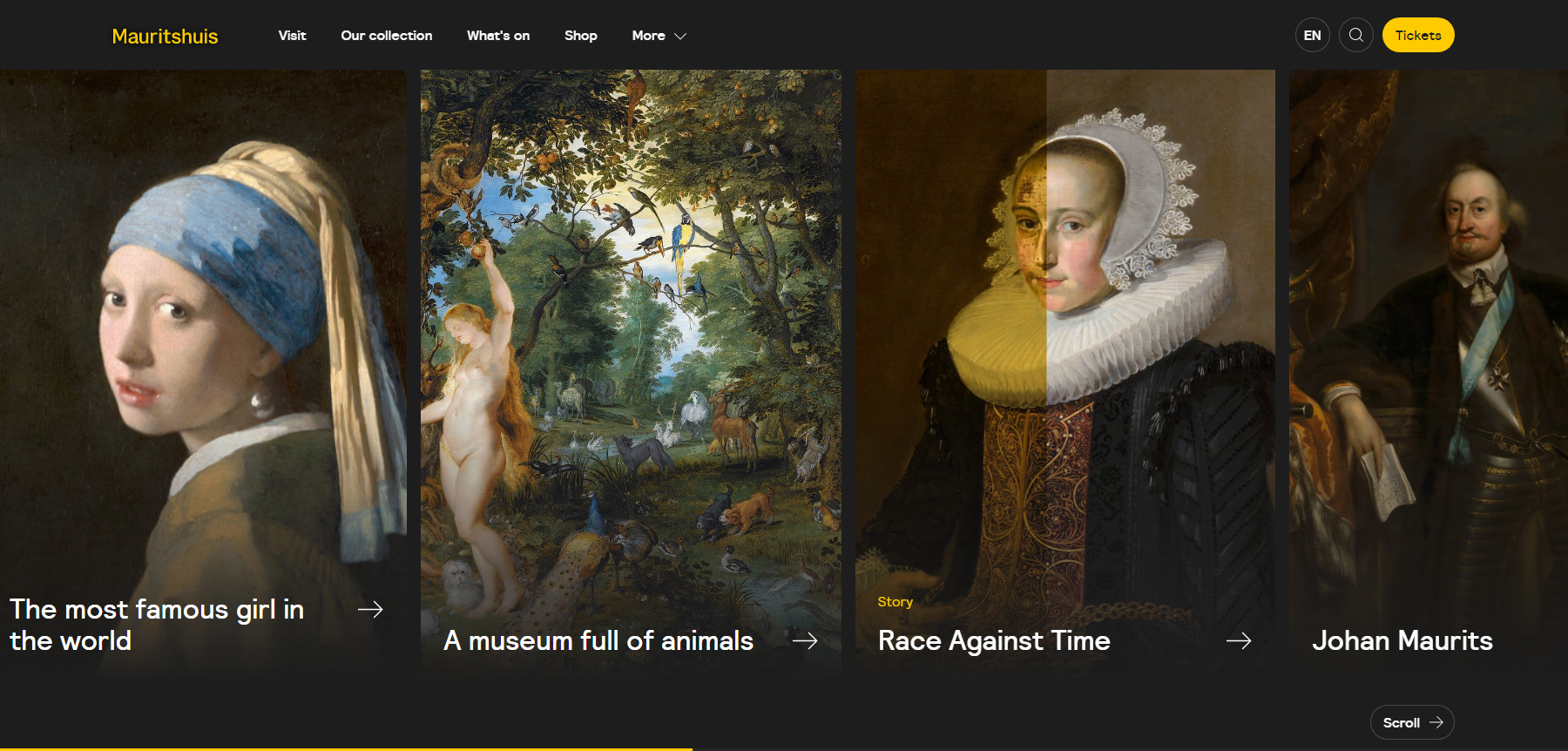 Digital Experience Mauritshuis - Website of the Day
