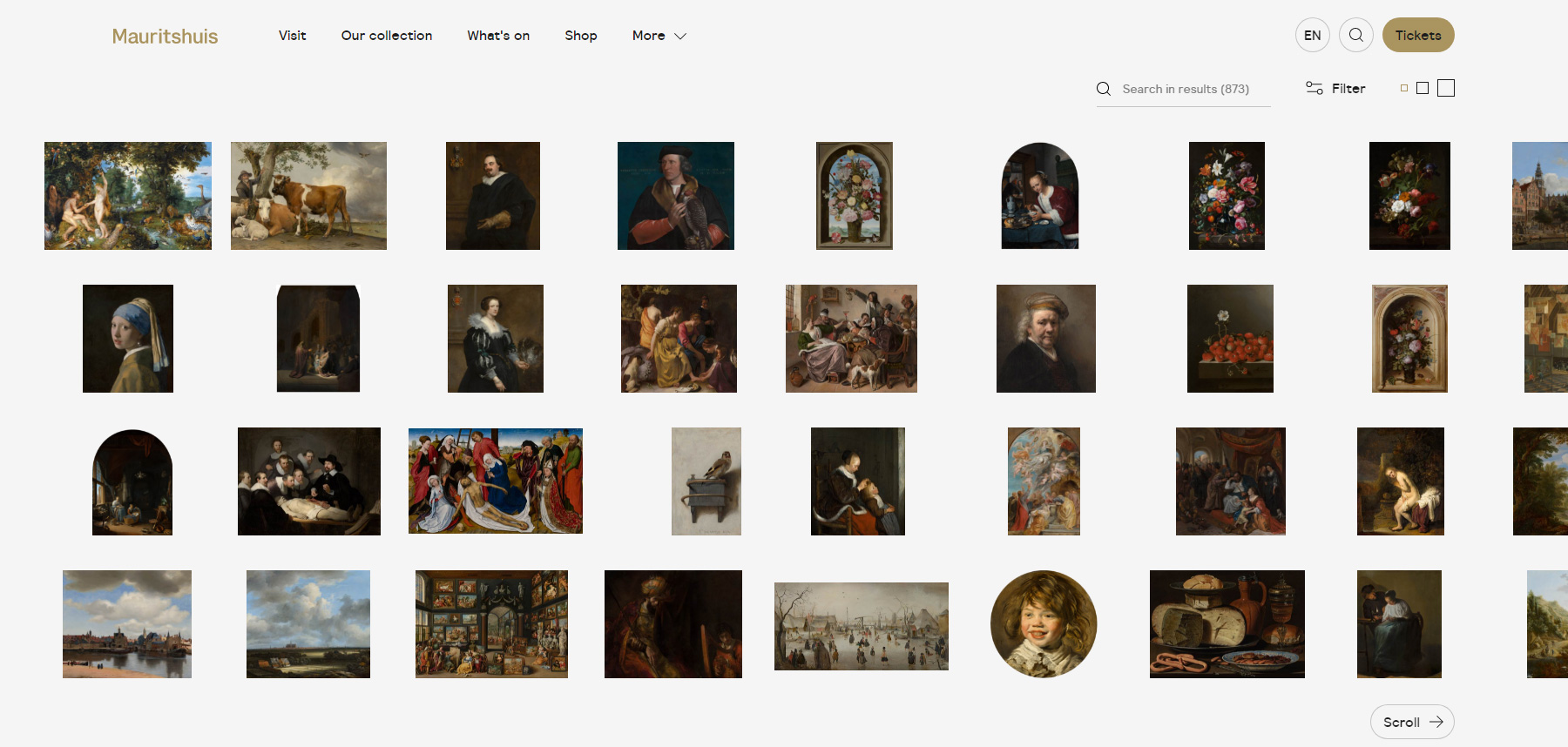 Digital Experience Mauritshuis - Website of the Day