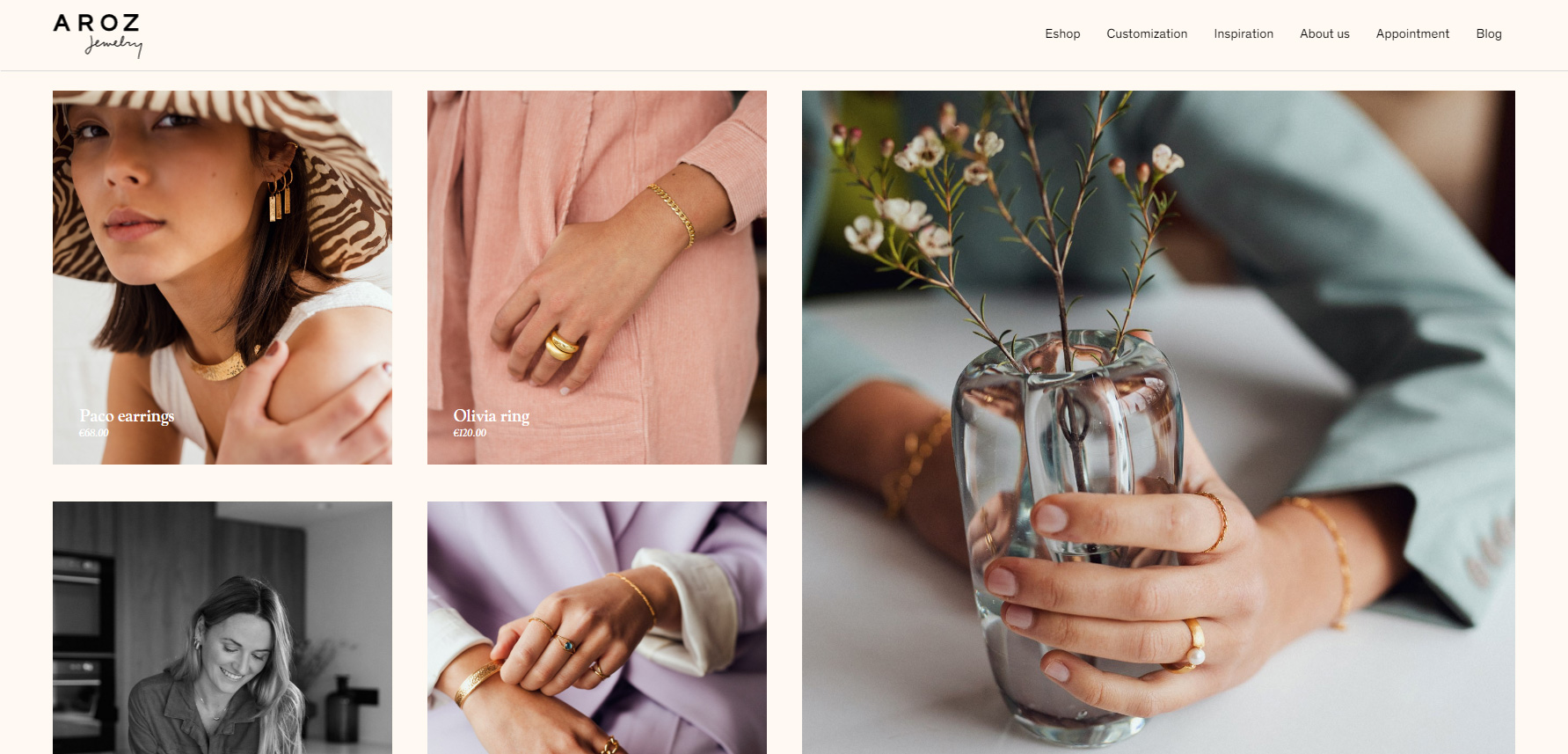 Aroz Jewelry - Website of the Day