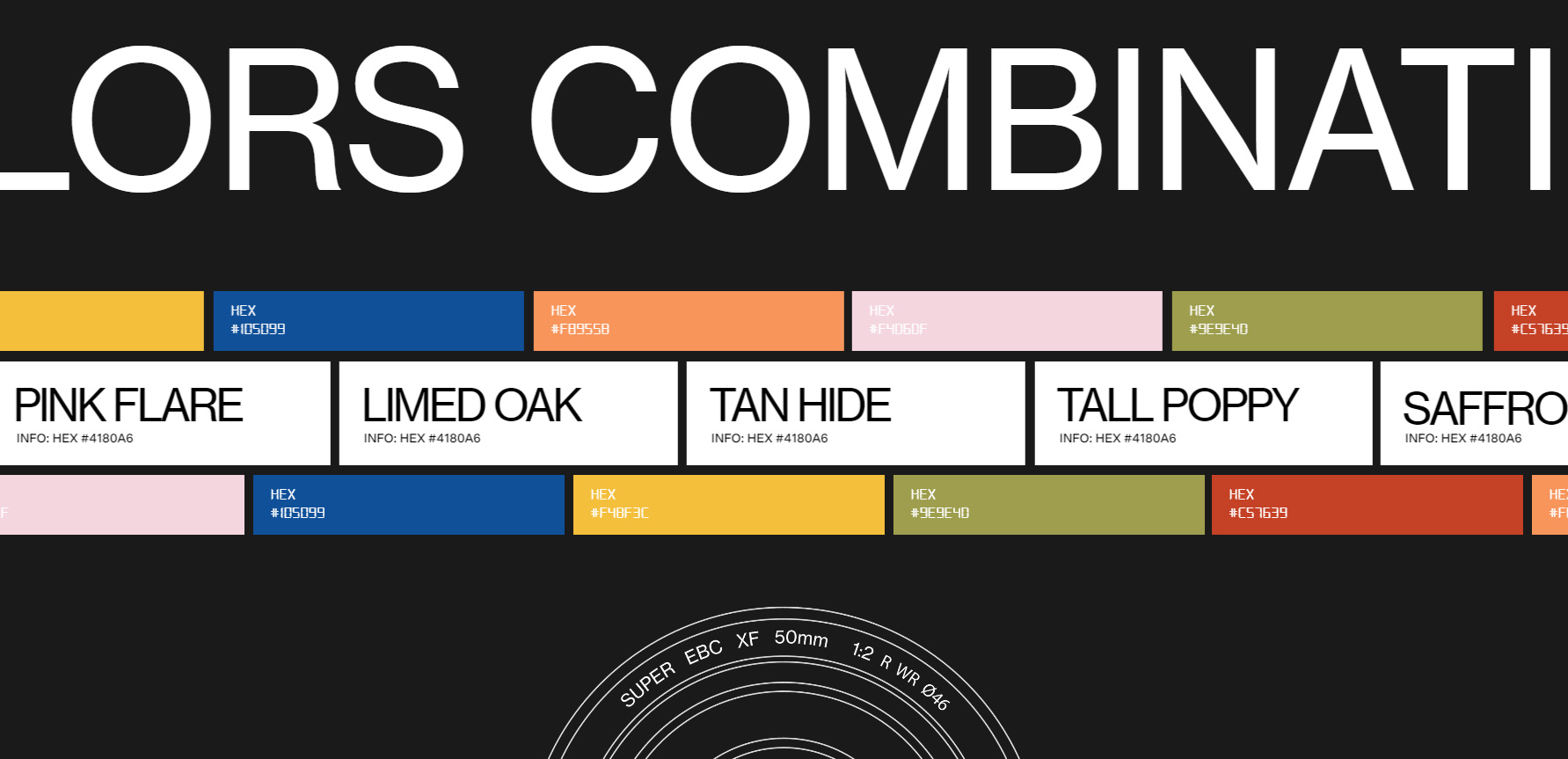 Colors combinations - Website of the Day