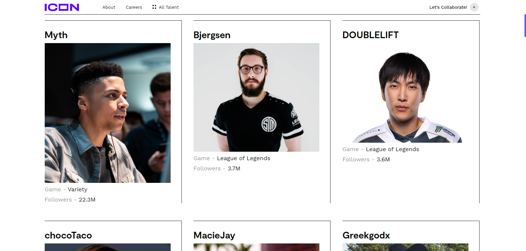 Independent E-sport Talent Agency - Website of the Day