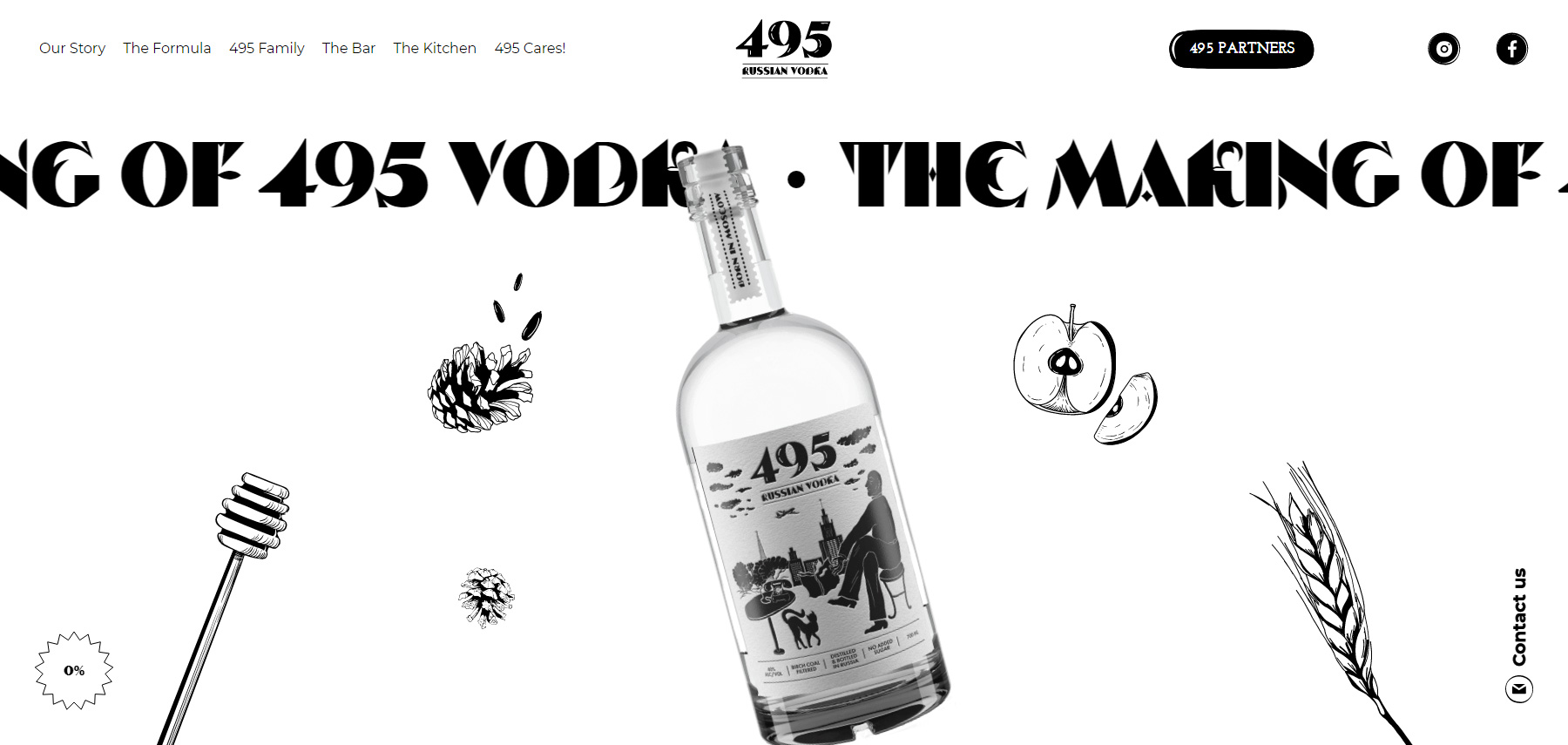 495 Vodka - Website of the Day