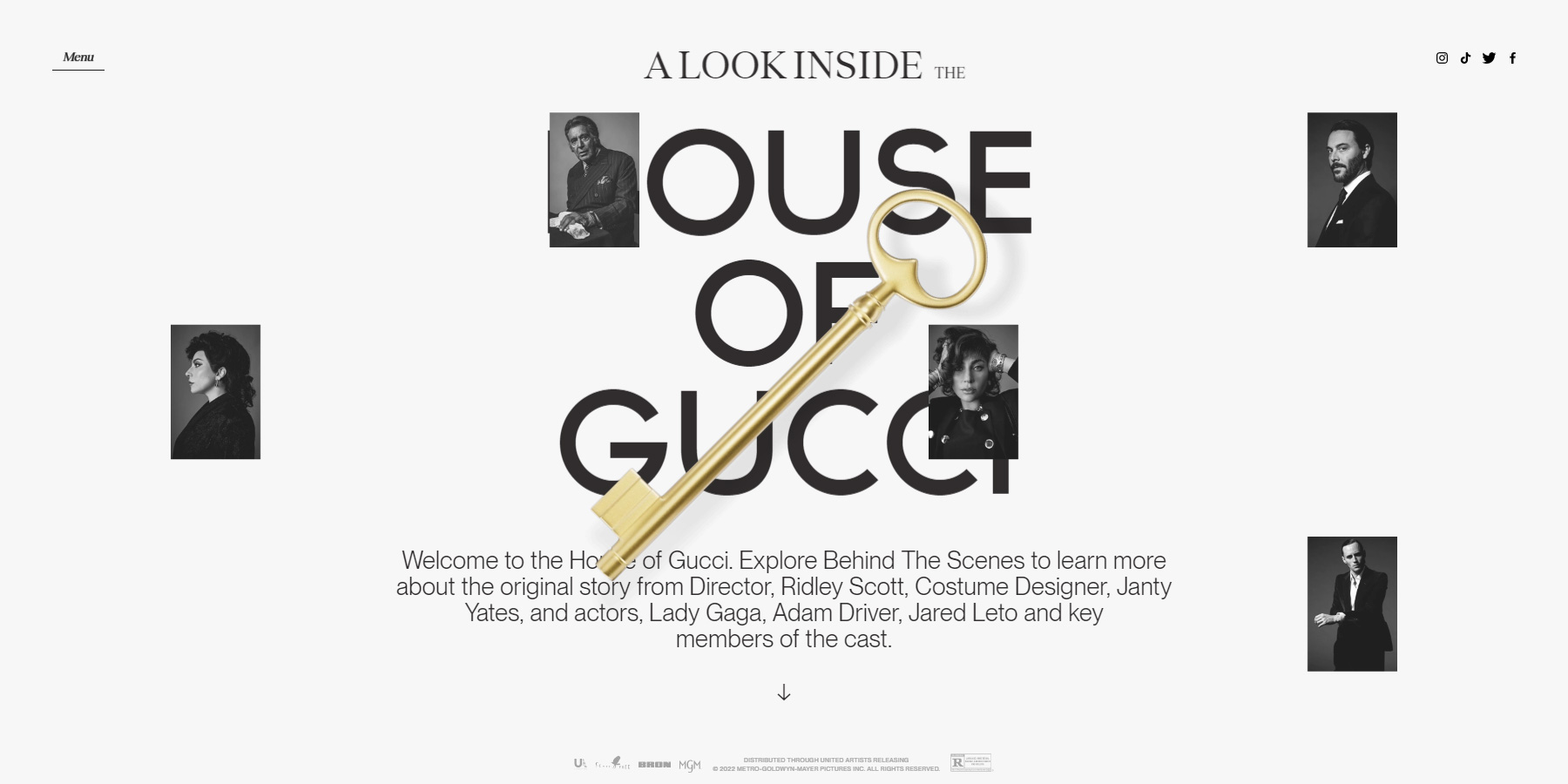 Welcome to the House of Gucci - Website of the Day