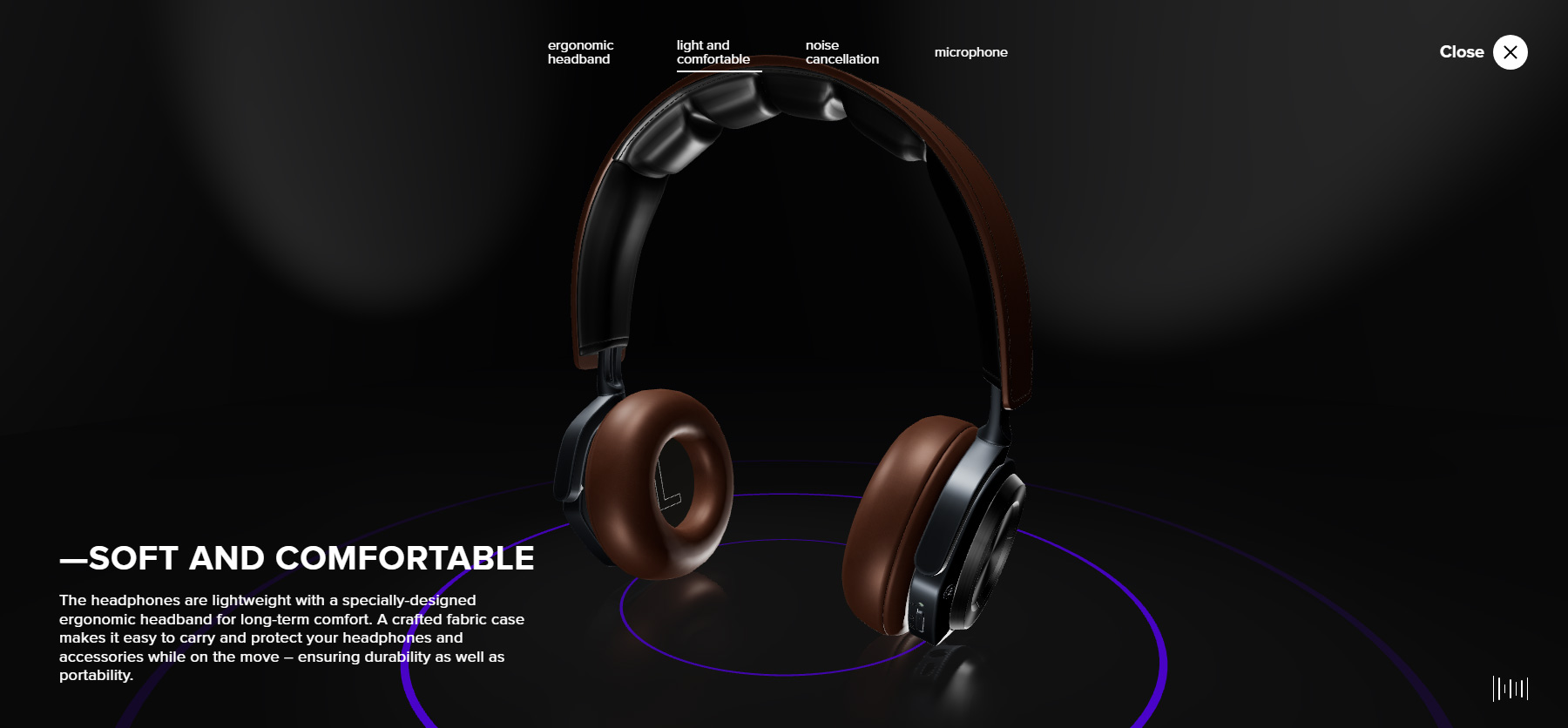 3D Interactive Product Landing Page - Website of the Day