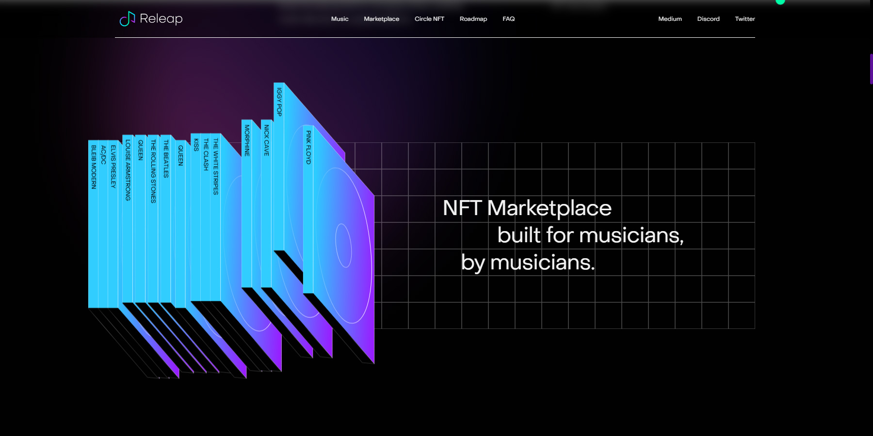 Releap | Music NFT platform - Website of the Day