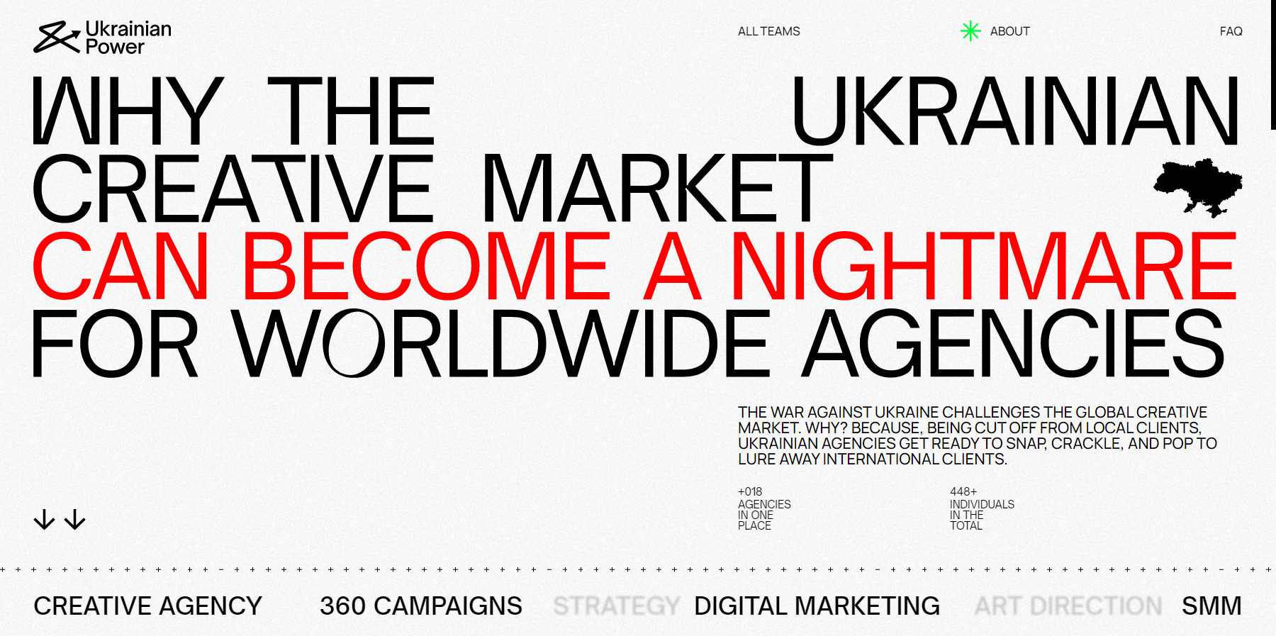 A showcase of Ukrainian agencies. - Website of the Day