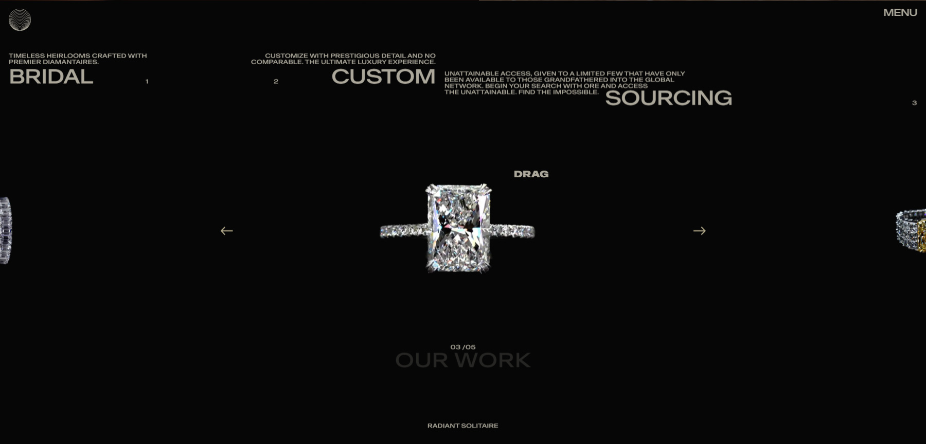 ORE Bespoke Diamond Jewelry - Website of the Day