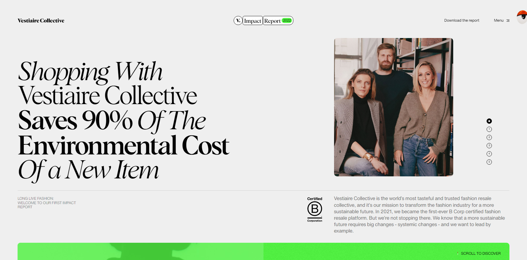 Vestiaire Collective Report 22 - Website of the Day