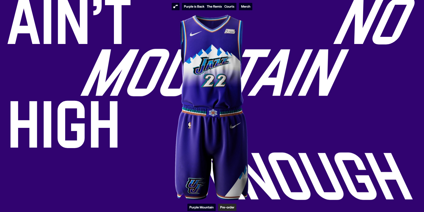 Utah Jazz - Purple is back - Website of the Day