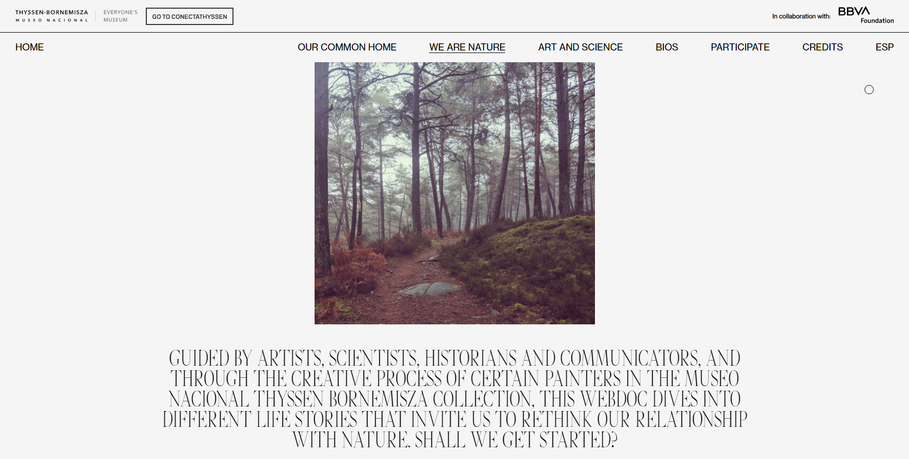 Return to nature Thyssen - Website of the Day