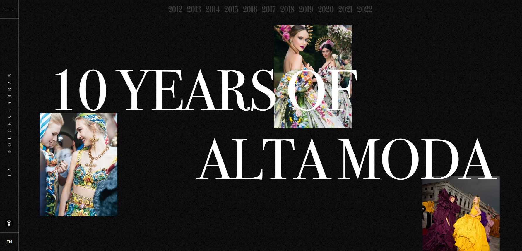 Dolce&Gabbana Alta Moda - Website of the Day