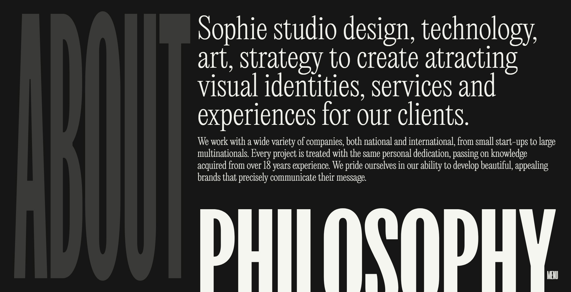 SOPHIE.STUDIO - Website of the Day