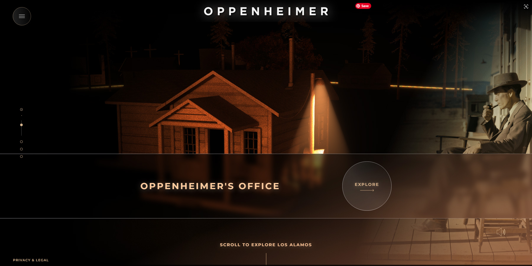 Oppenheimer - Official Site - Website of the Day