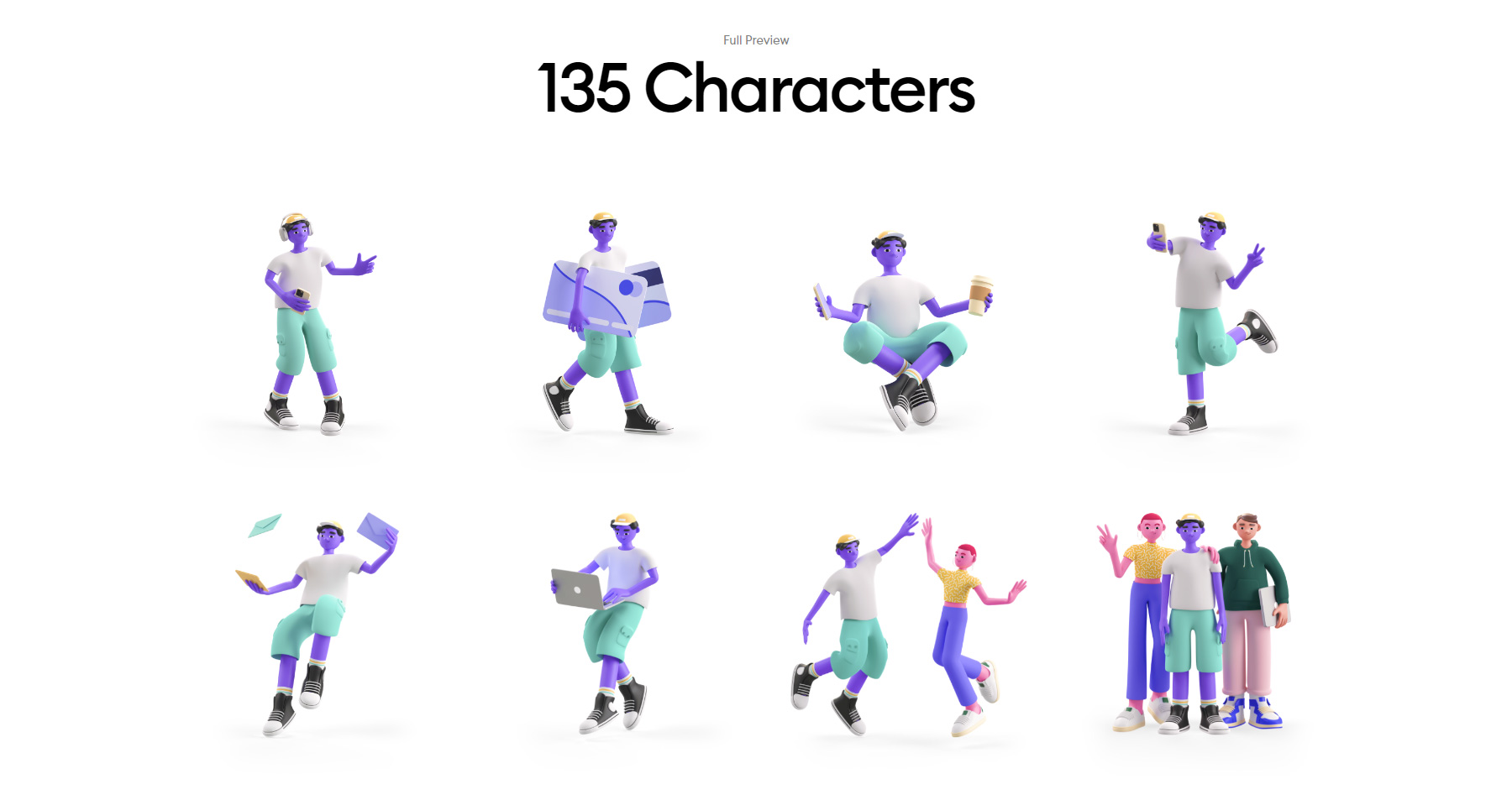 People 3d characters - Website of the Day