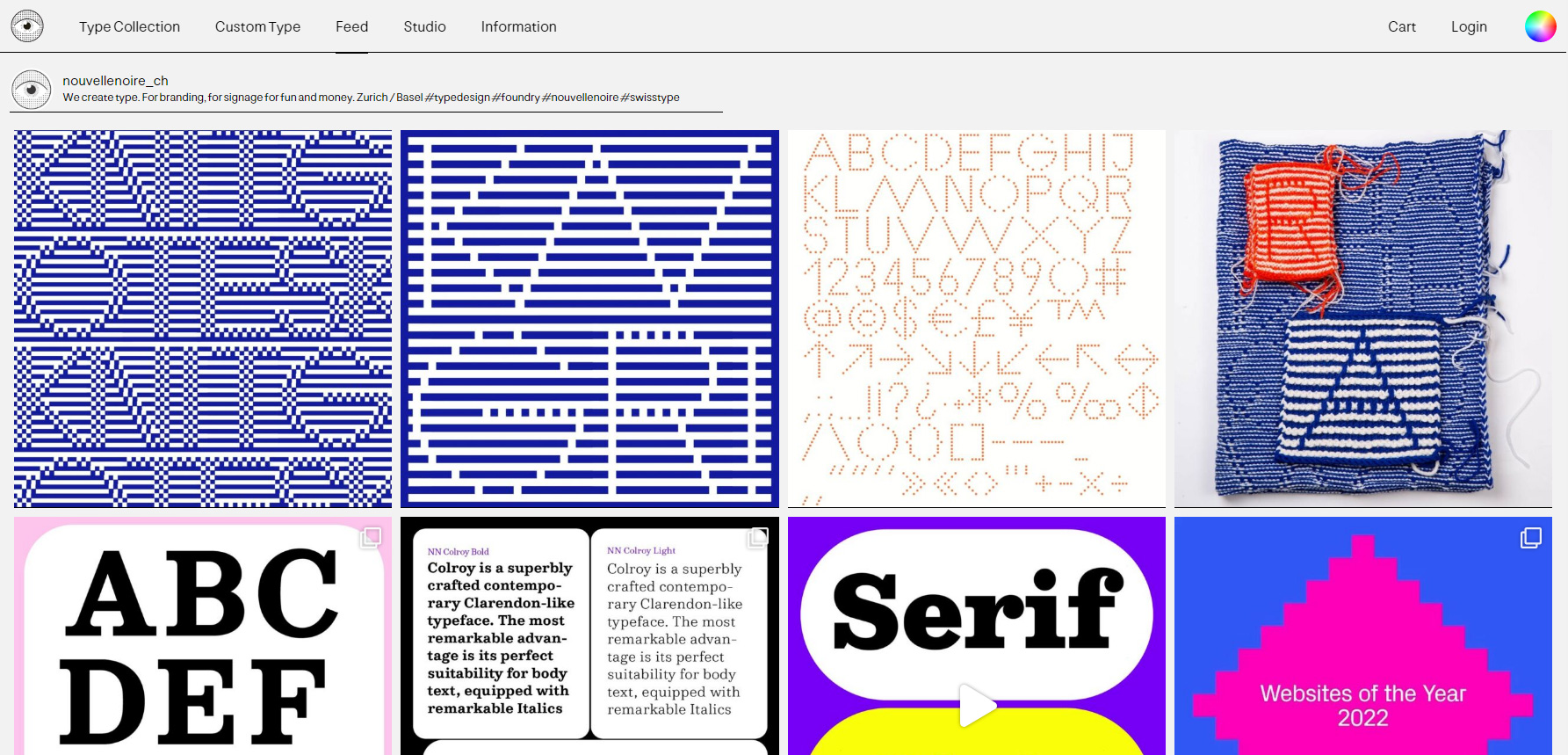 Nouvelle Noire Swiss Type Foundry - Website of the Day