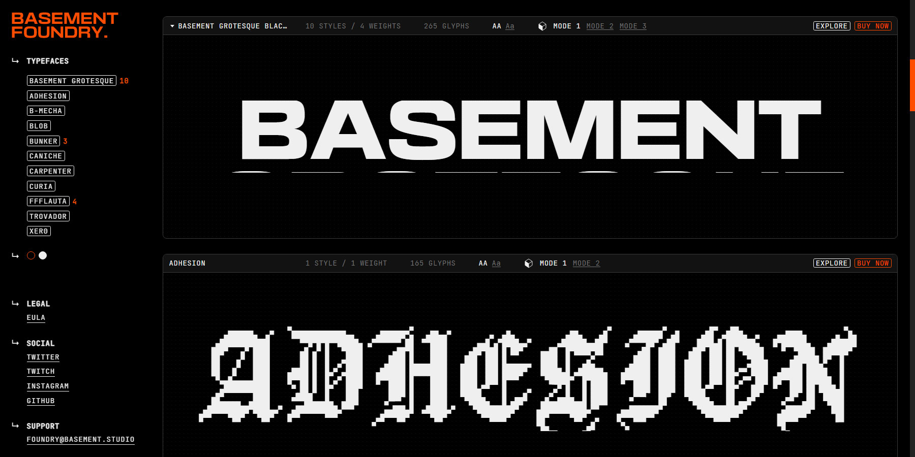 BASEMENT FOUNDRY - Website of the Day