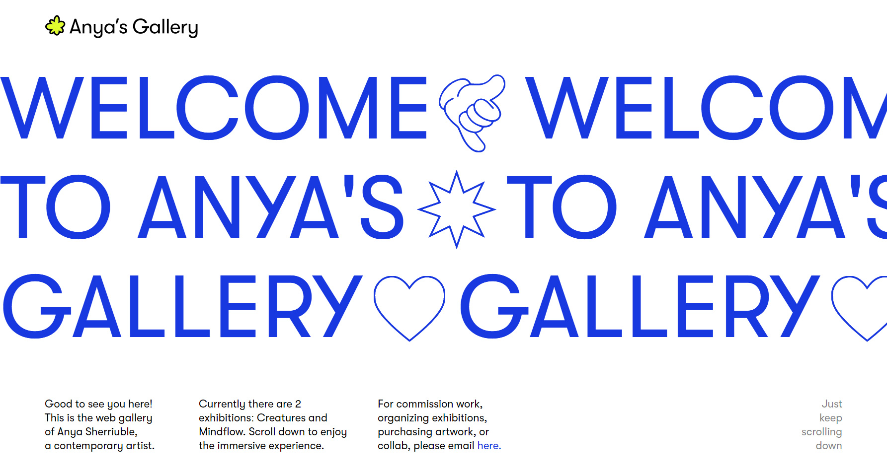 Anya's Gallery - Website of the Day