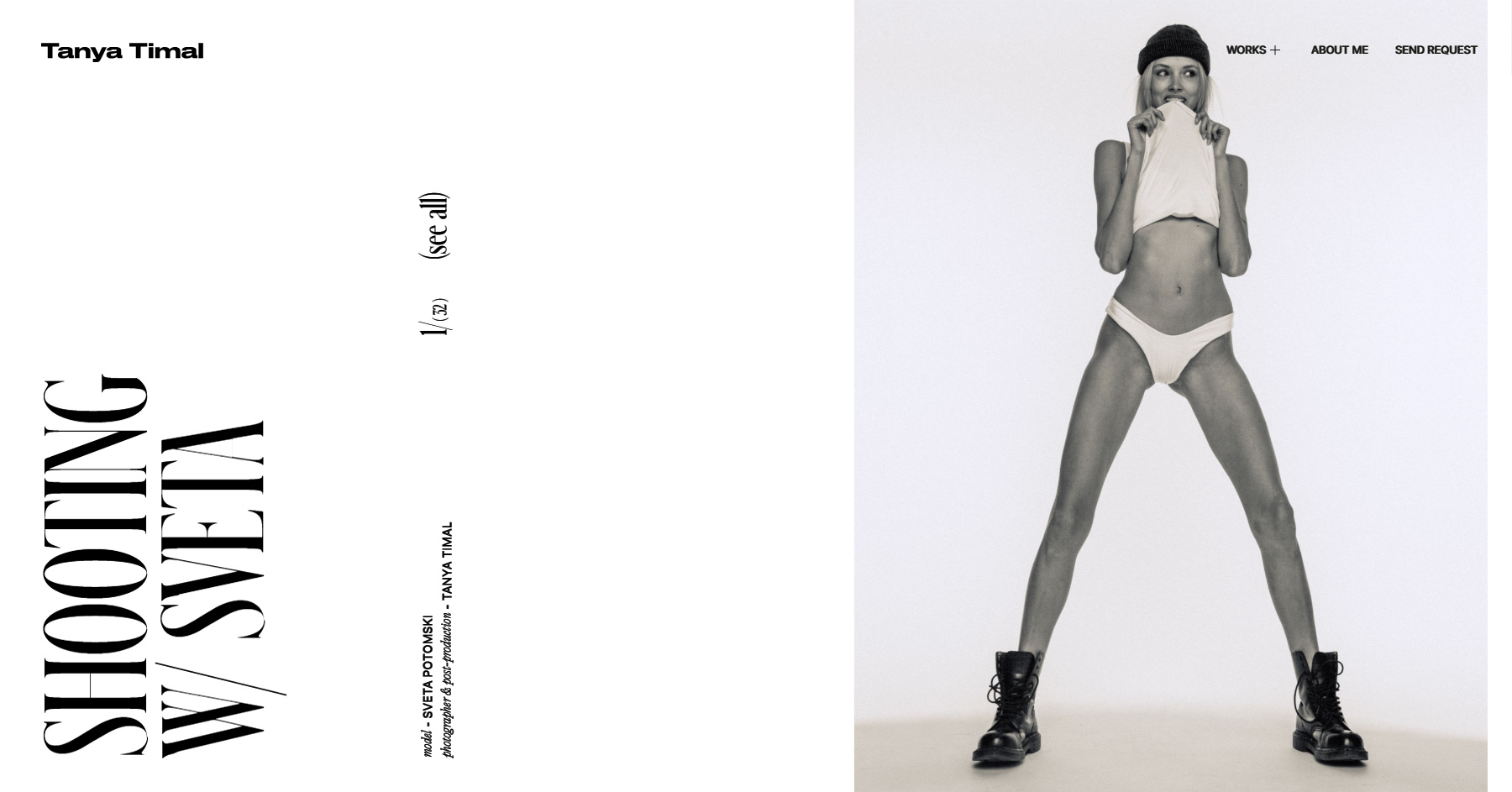 Tanya Timal Photographer - Website of the Day