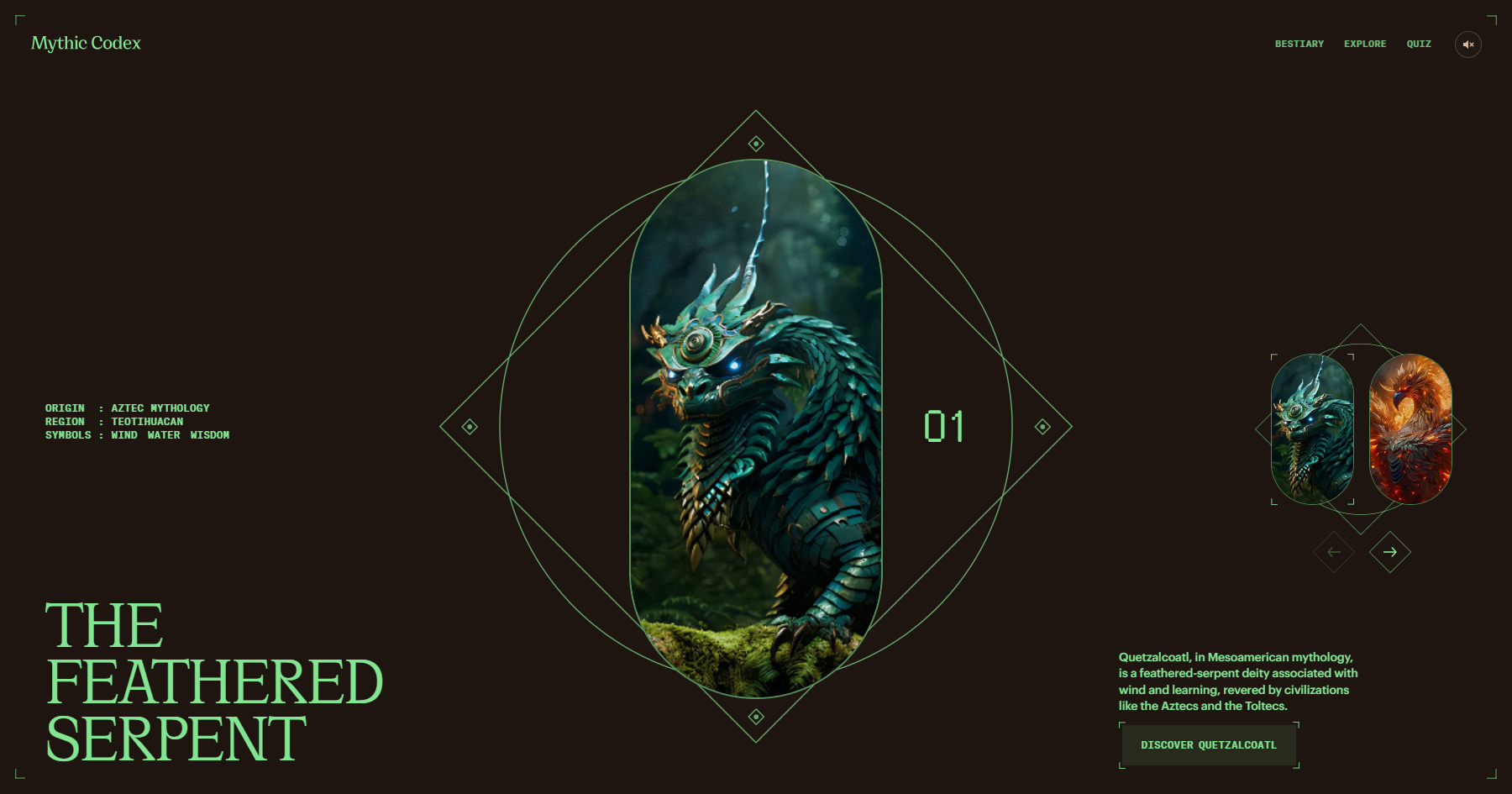Mythic Codex - Website of the Day
