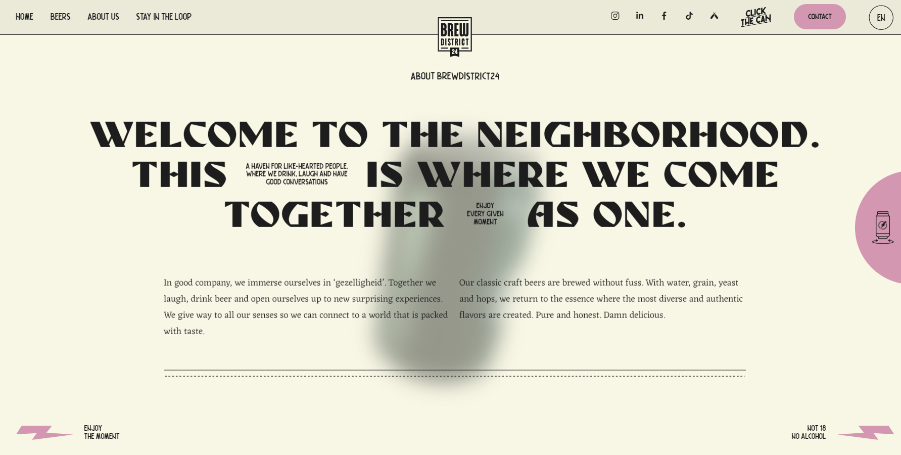 BrewDistrict24 - Website of the Day
