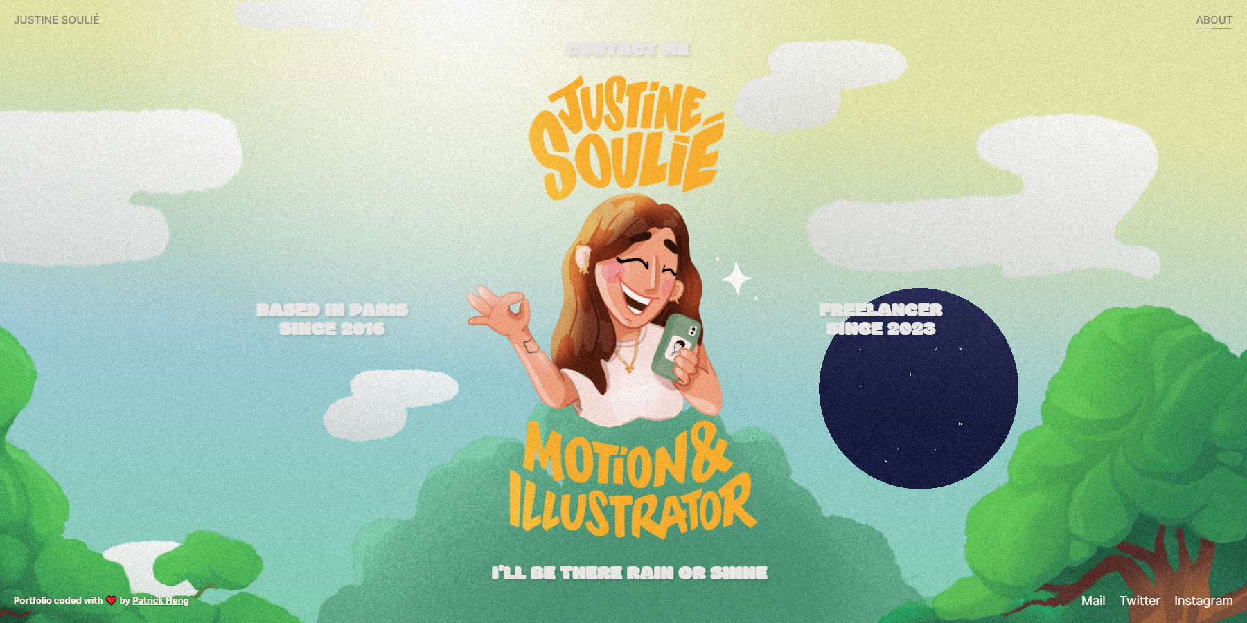 Justine Soulié Portfolio - Website of the Day