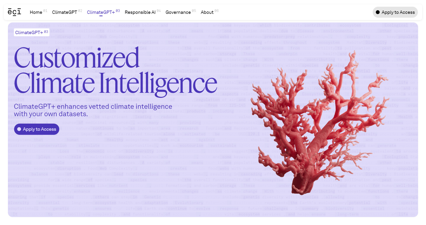 Endowment for Climate Intelligence - Website of the Day
