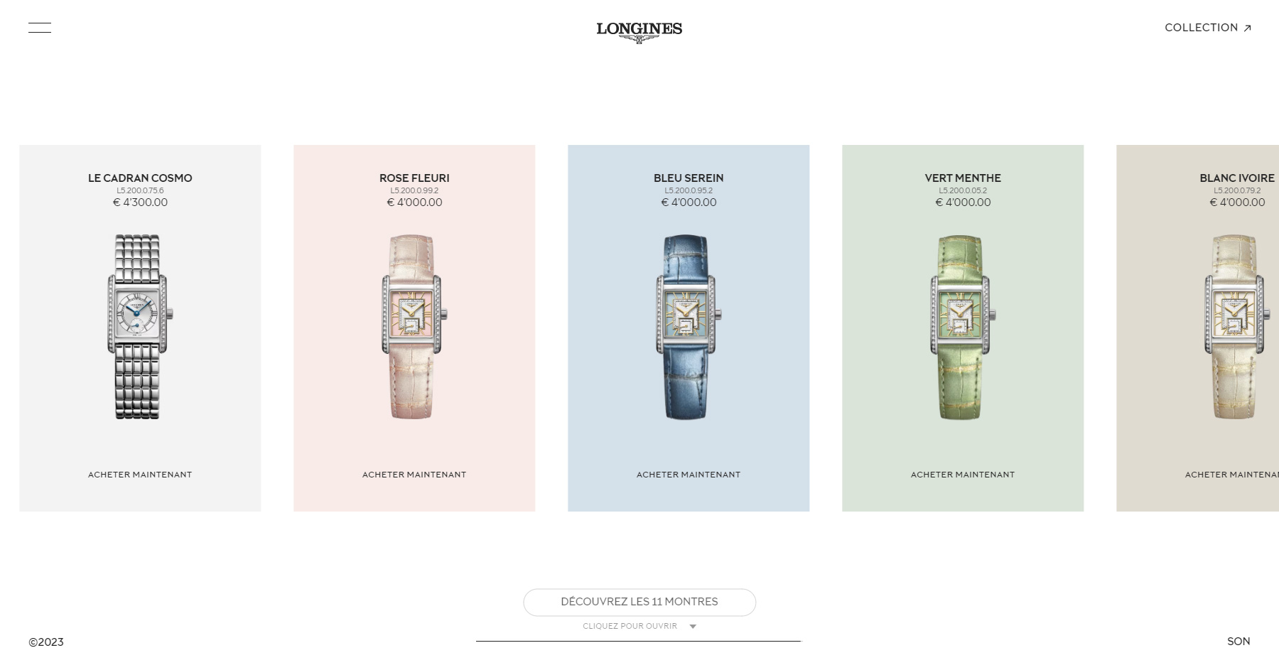 Longines Dolcevita - Website of the Day