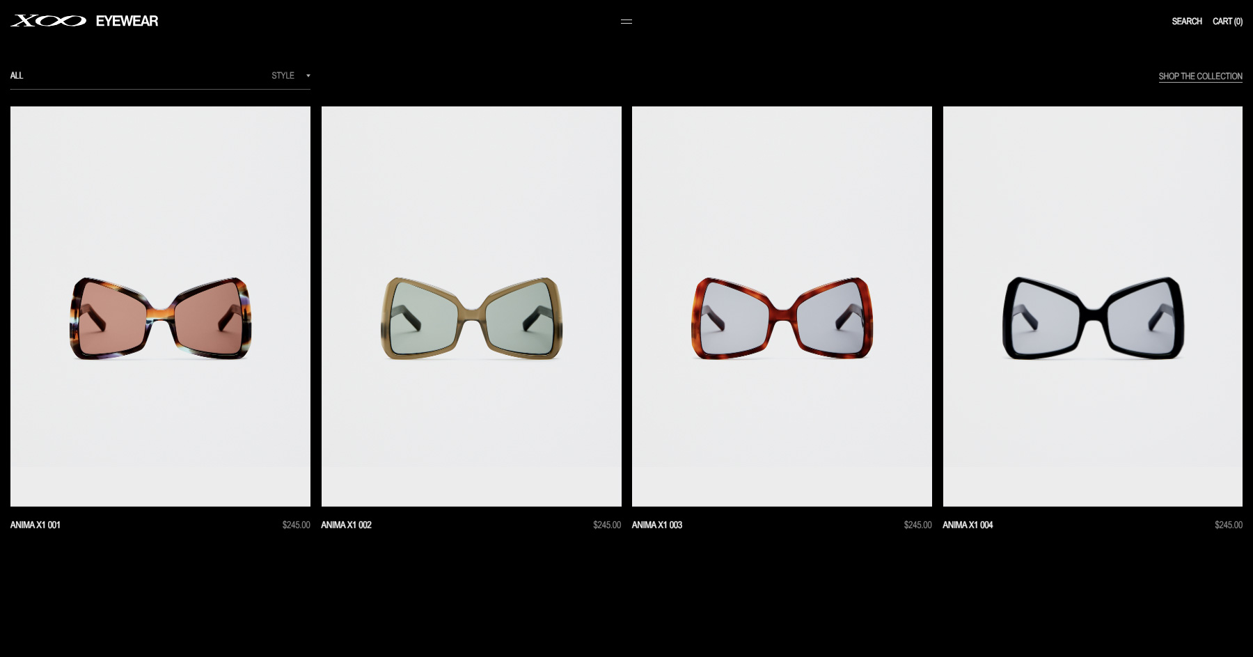 X8 Eyewear - Website of the Day