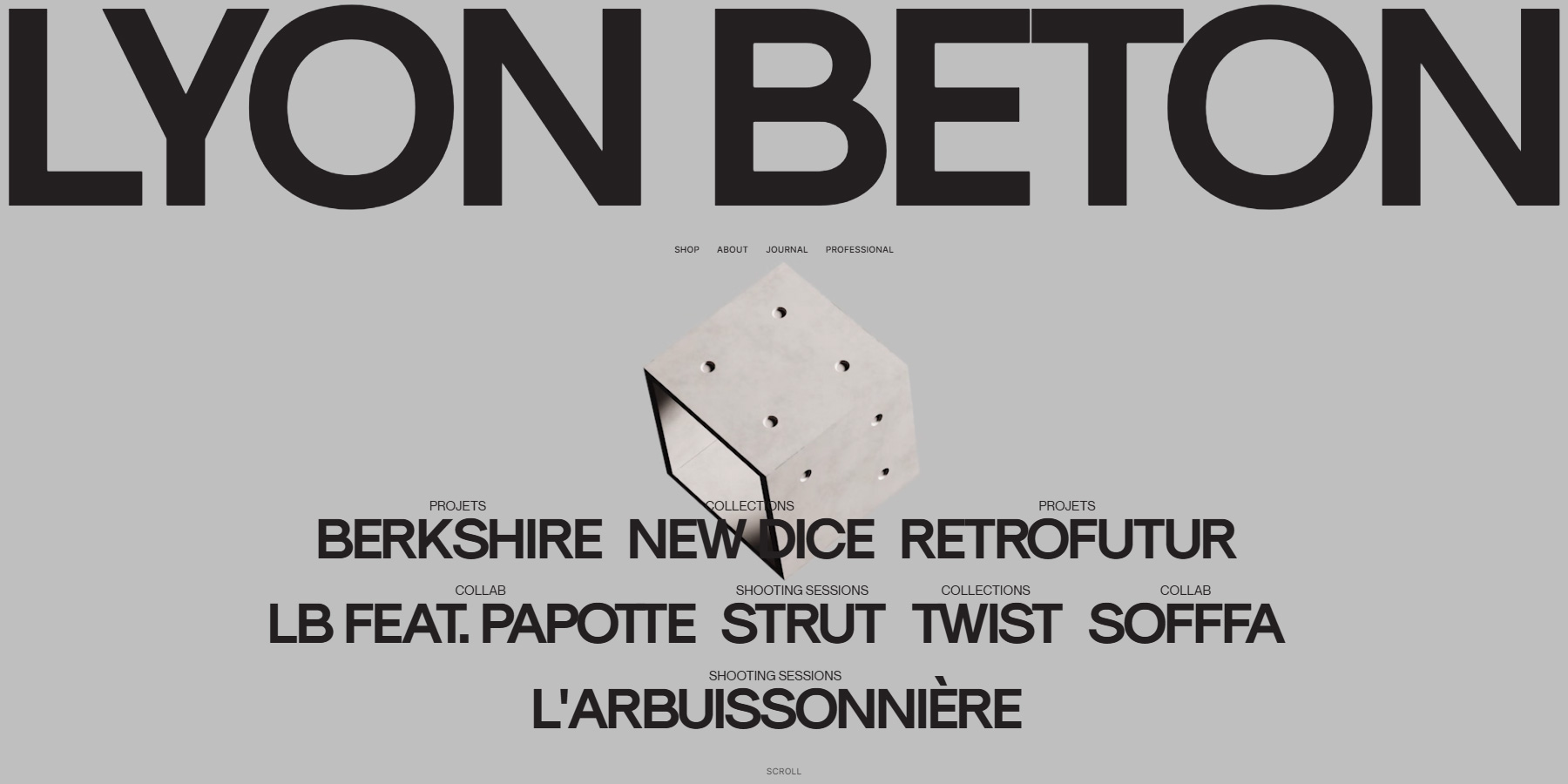 Lyon Béton - Website of the Day