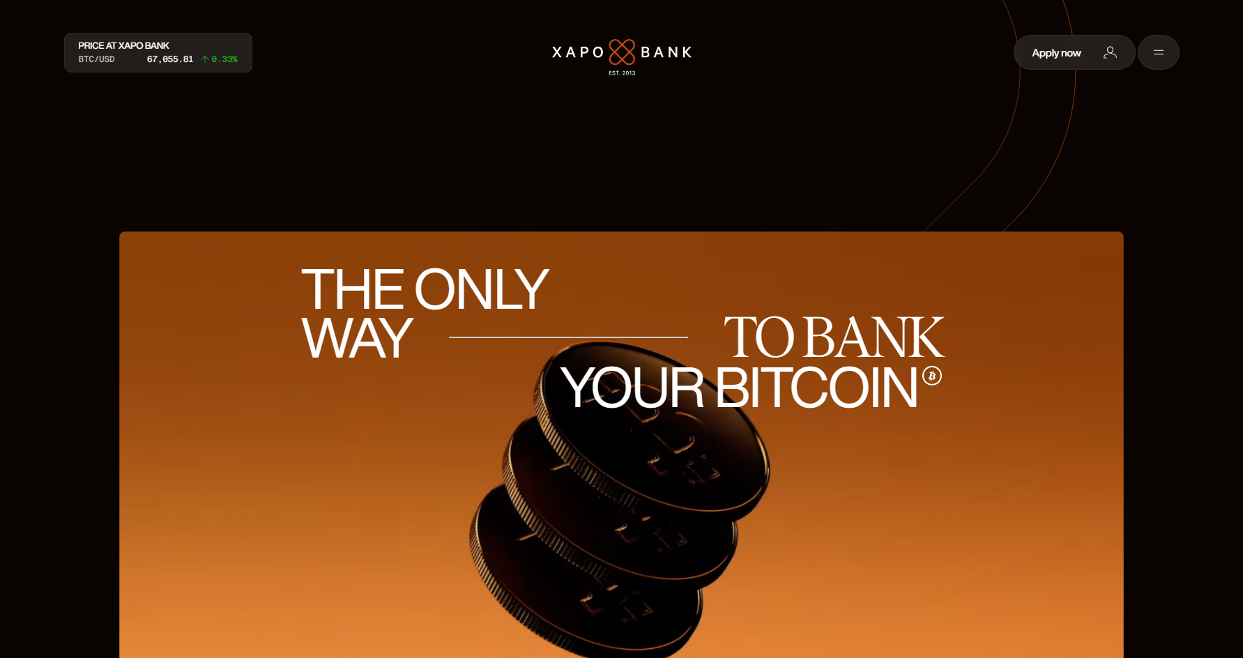 Xapo Bank - Website of the Day