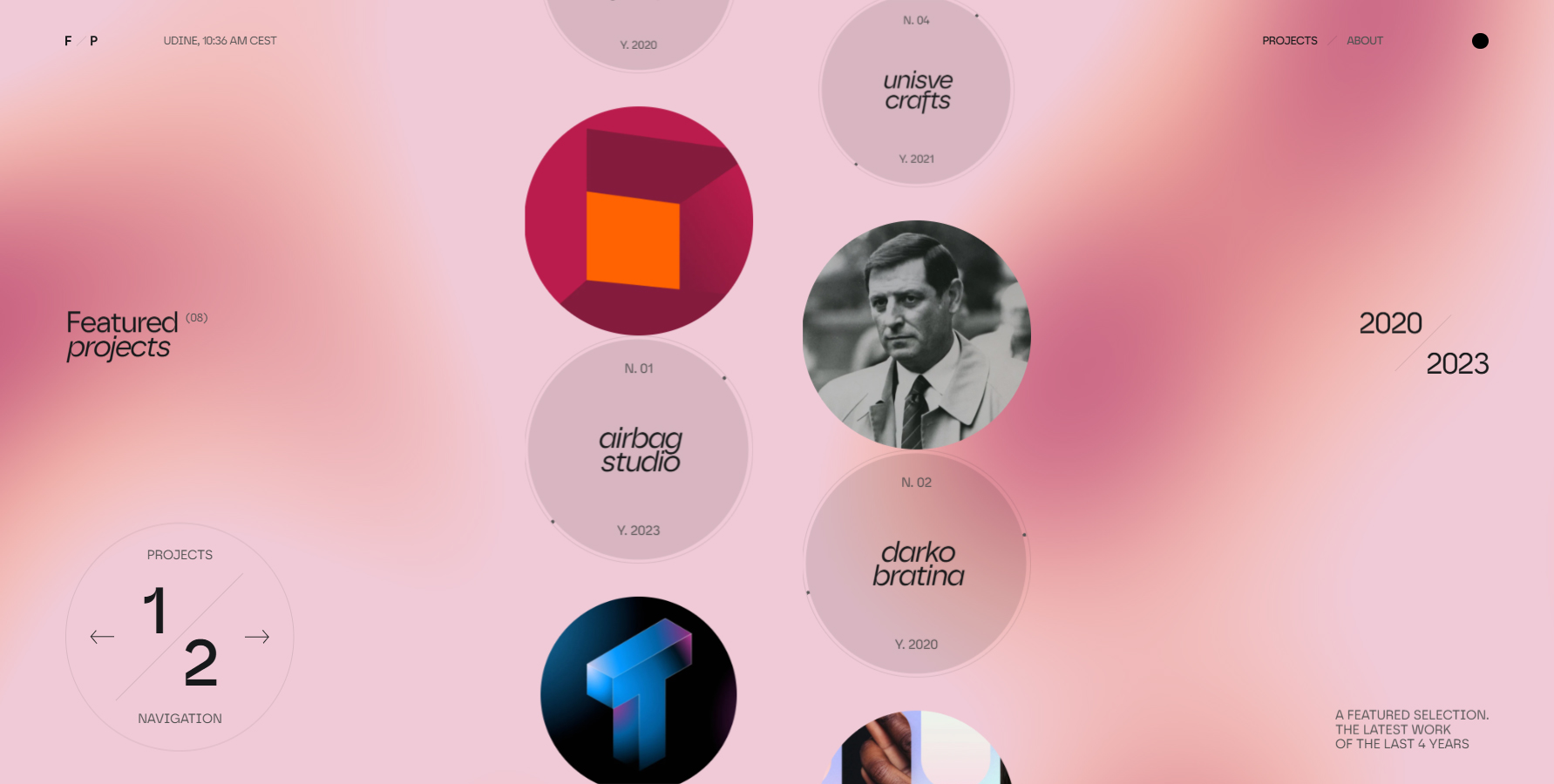 Federico Pian / Portfolio 2024 - Website of the Day