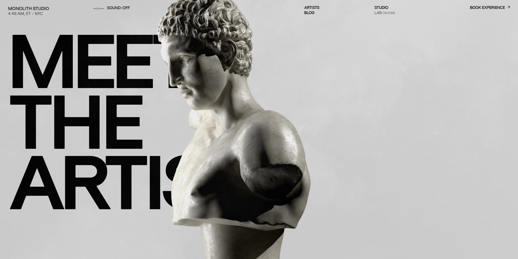 Monolith Studio - Website of the Day