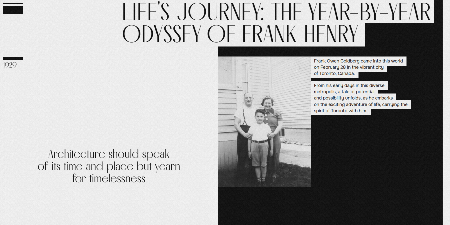 Frank Gehry is a pioneer of modern  - Website of the Day