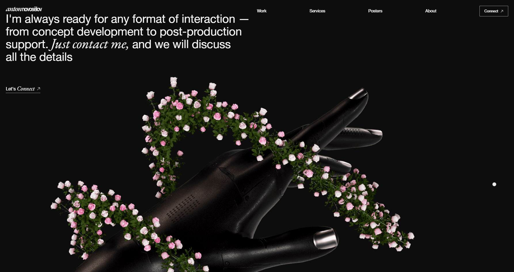 Anton Novosëlov Portfolio - Website of the Day