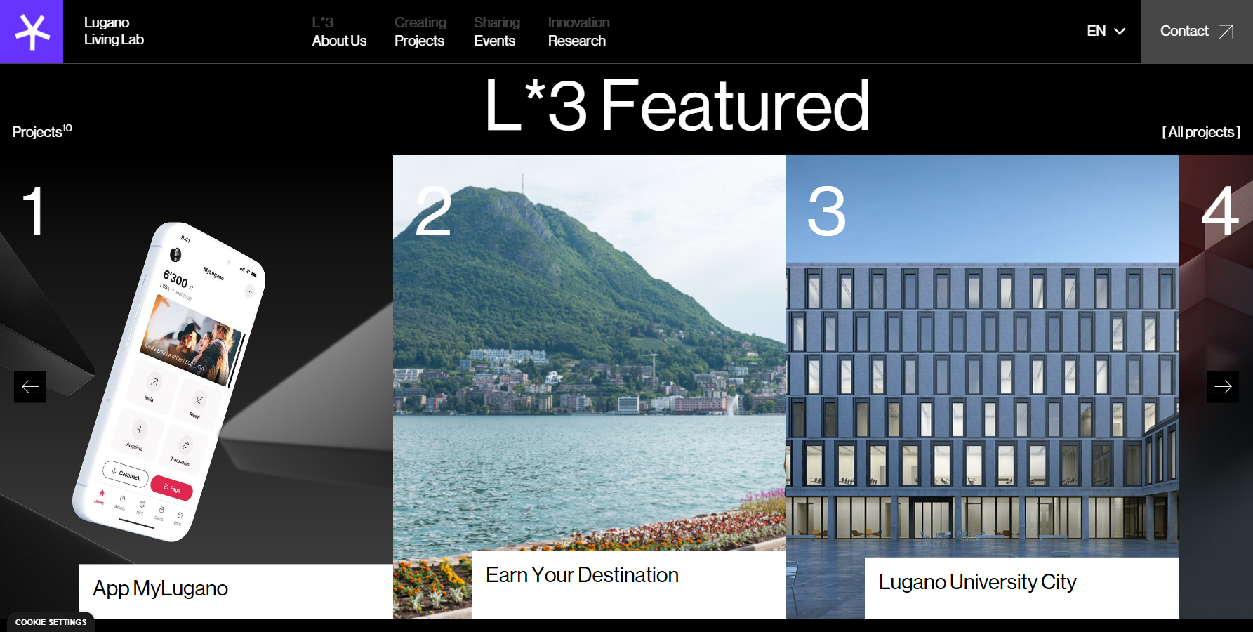 L*3 Lugano Living Lab - Website of the Day