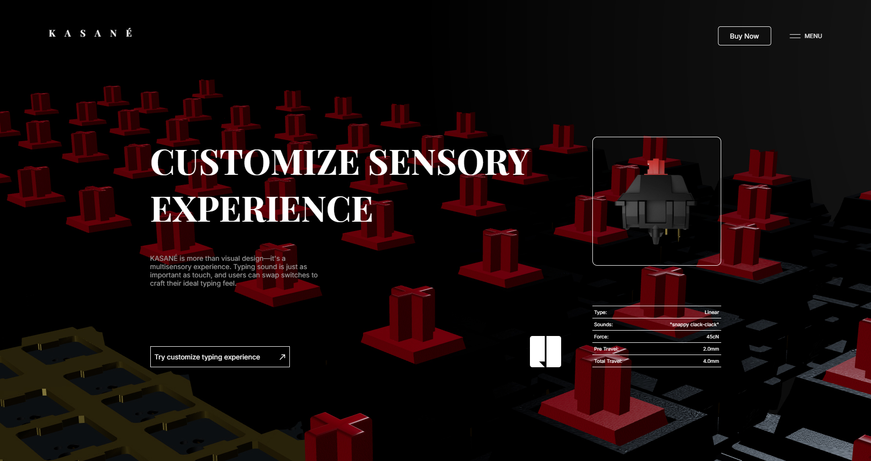 KASANÉ — Urushi Keyboard - Website of the Day