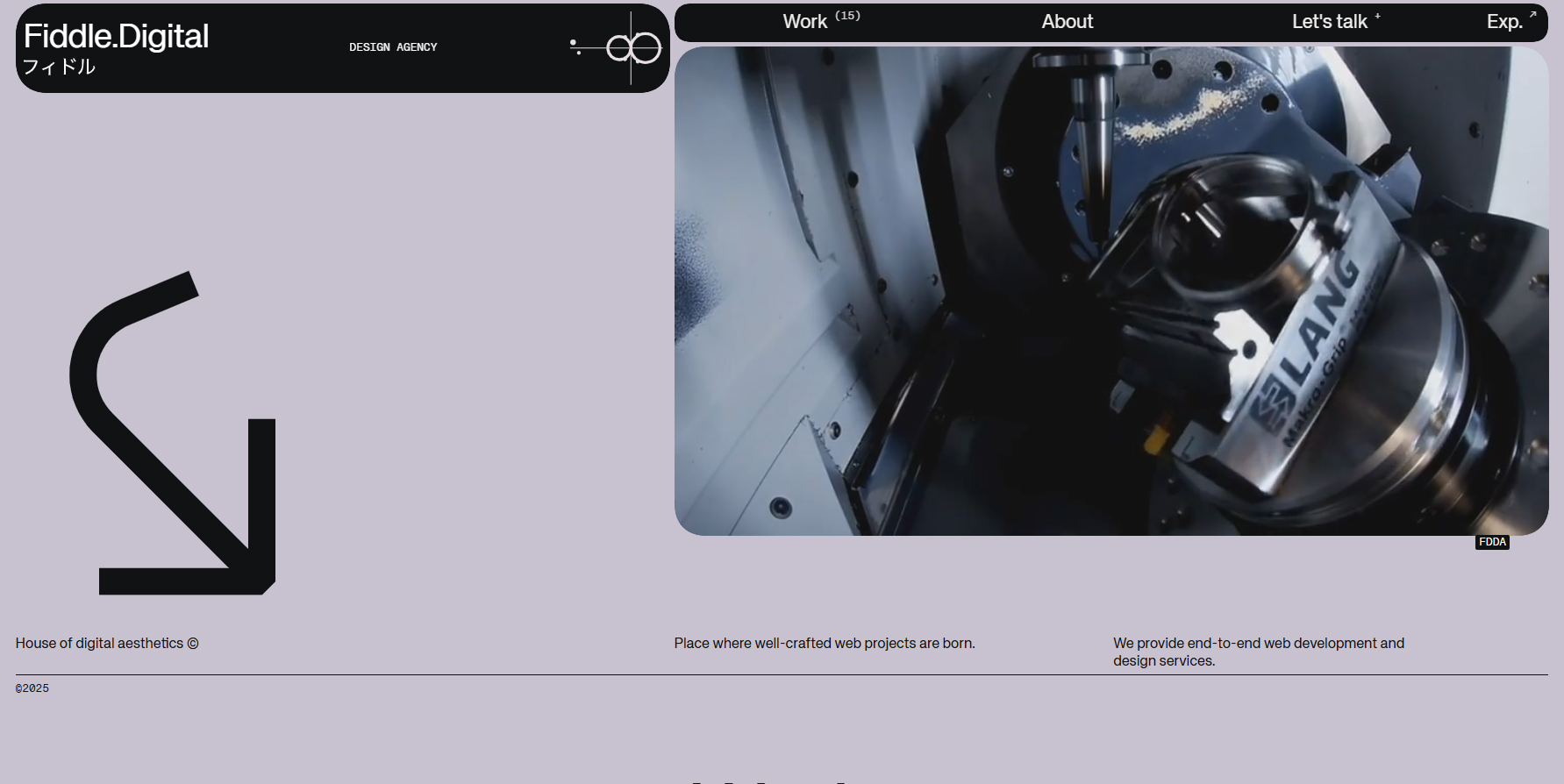 Fiddle.Digital Design Agency - Website of the Day