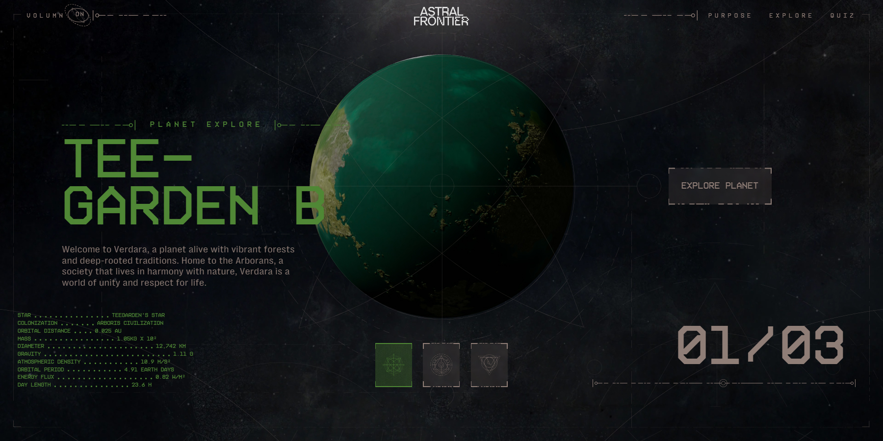 Astral Frontier - Website of the Day