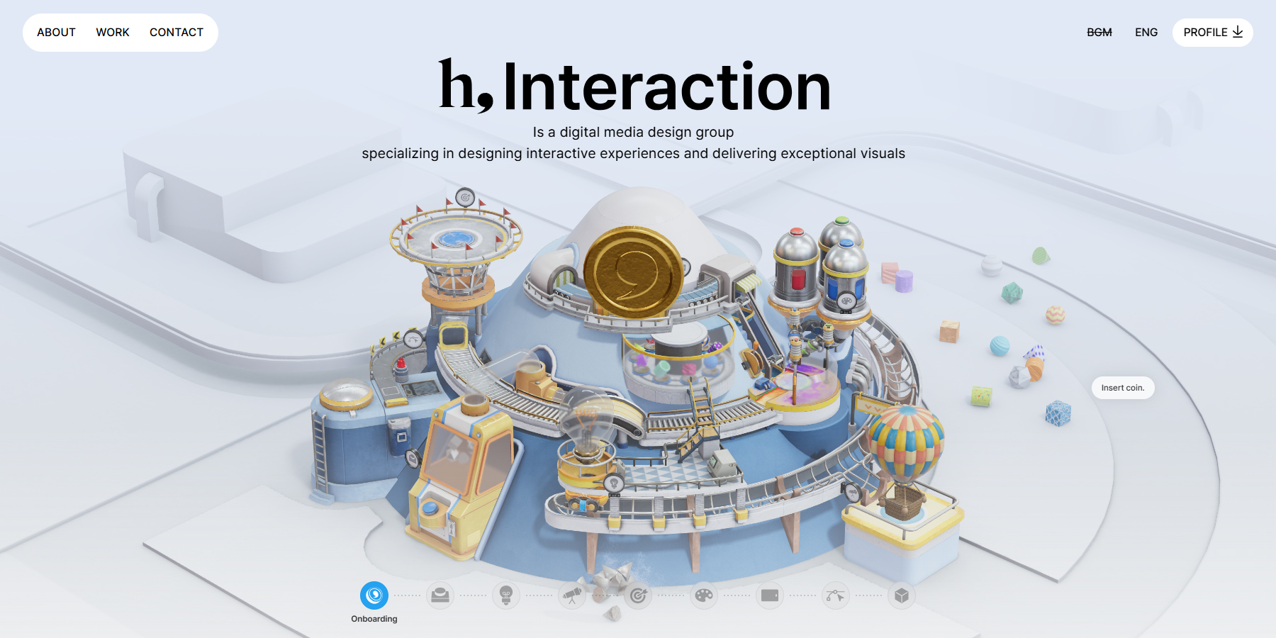 HNINE INTERACTION Department Brand Site - Website of the Day