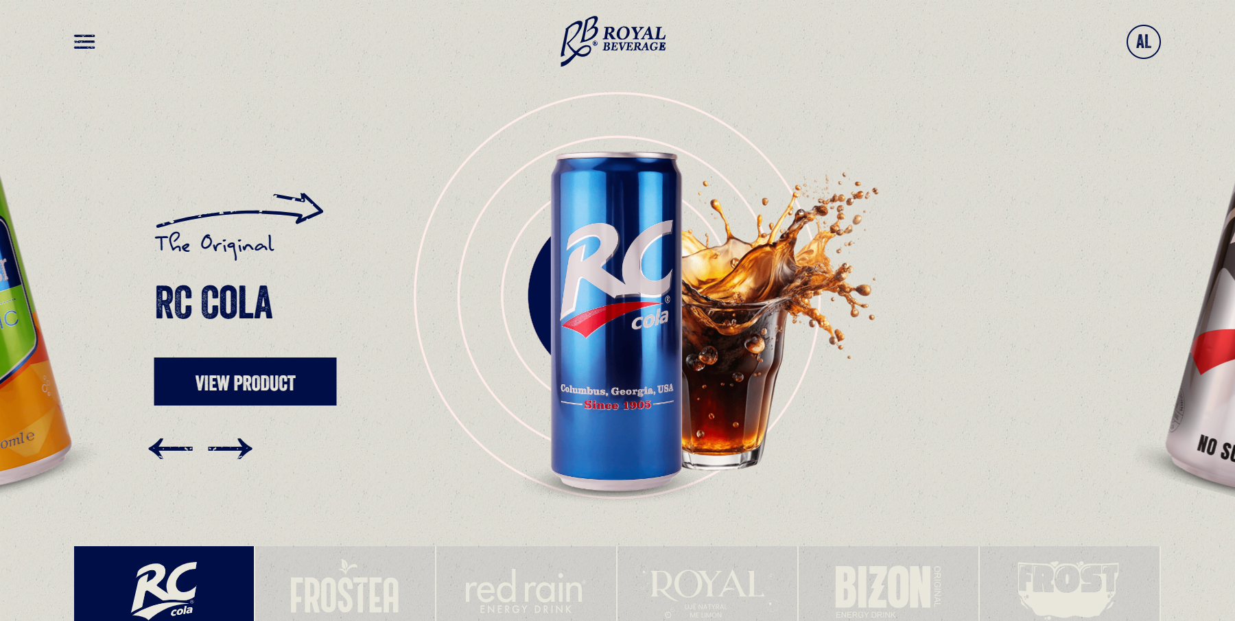 Royal Beverage - Website of the Day