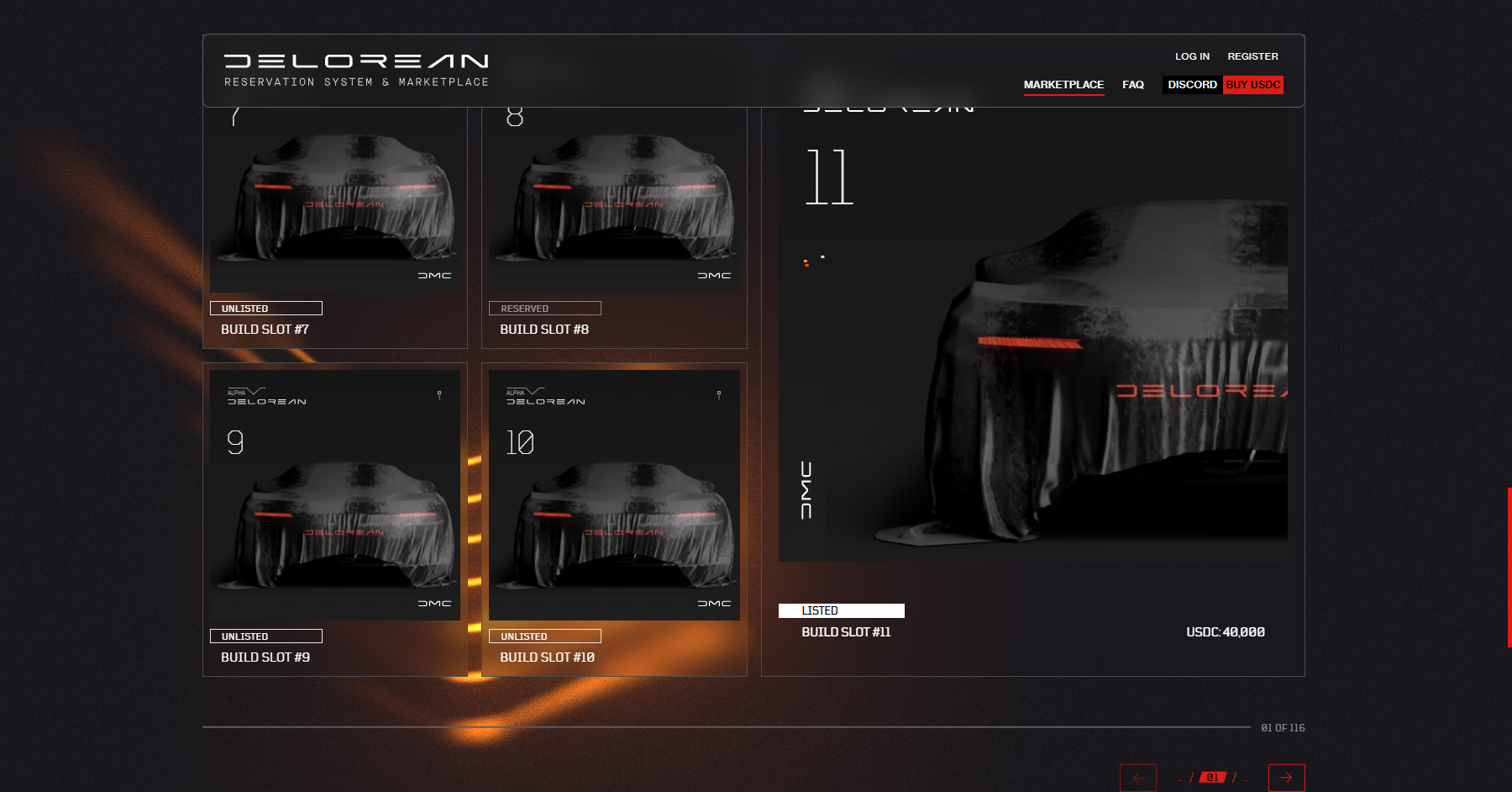 DeLorean Marketplace - Website of the Day