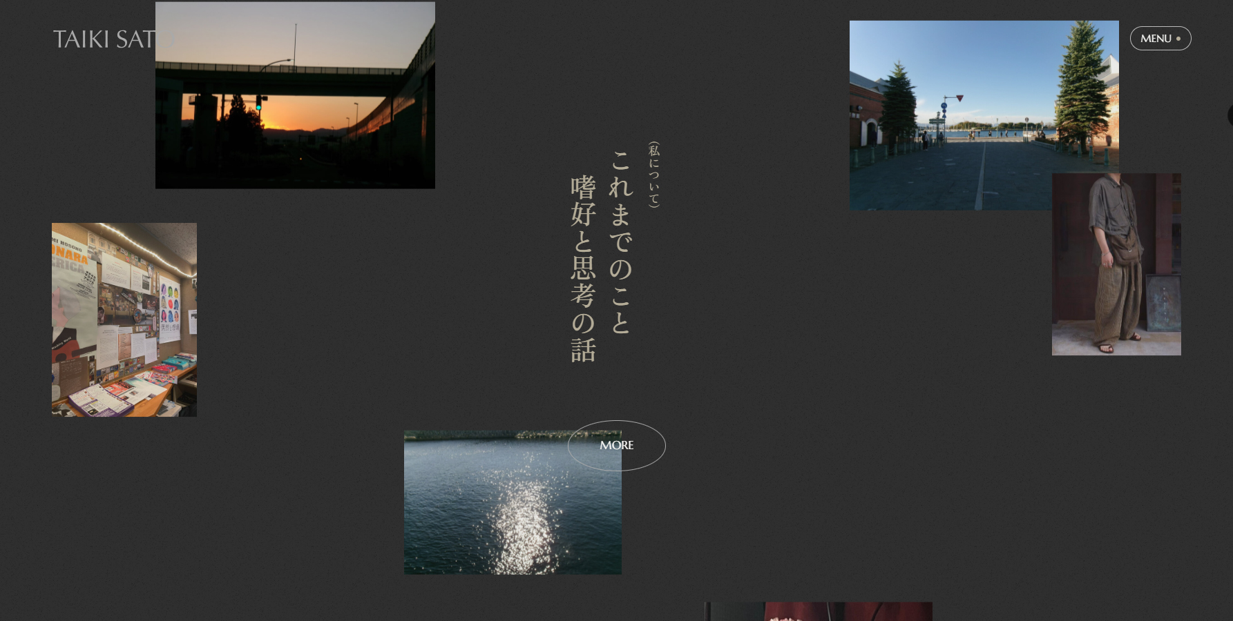 TAIKI SATO Portfolio - Website of the Day