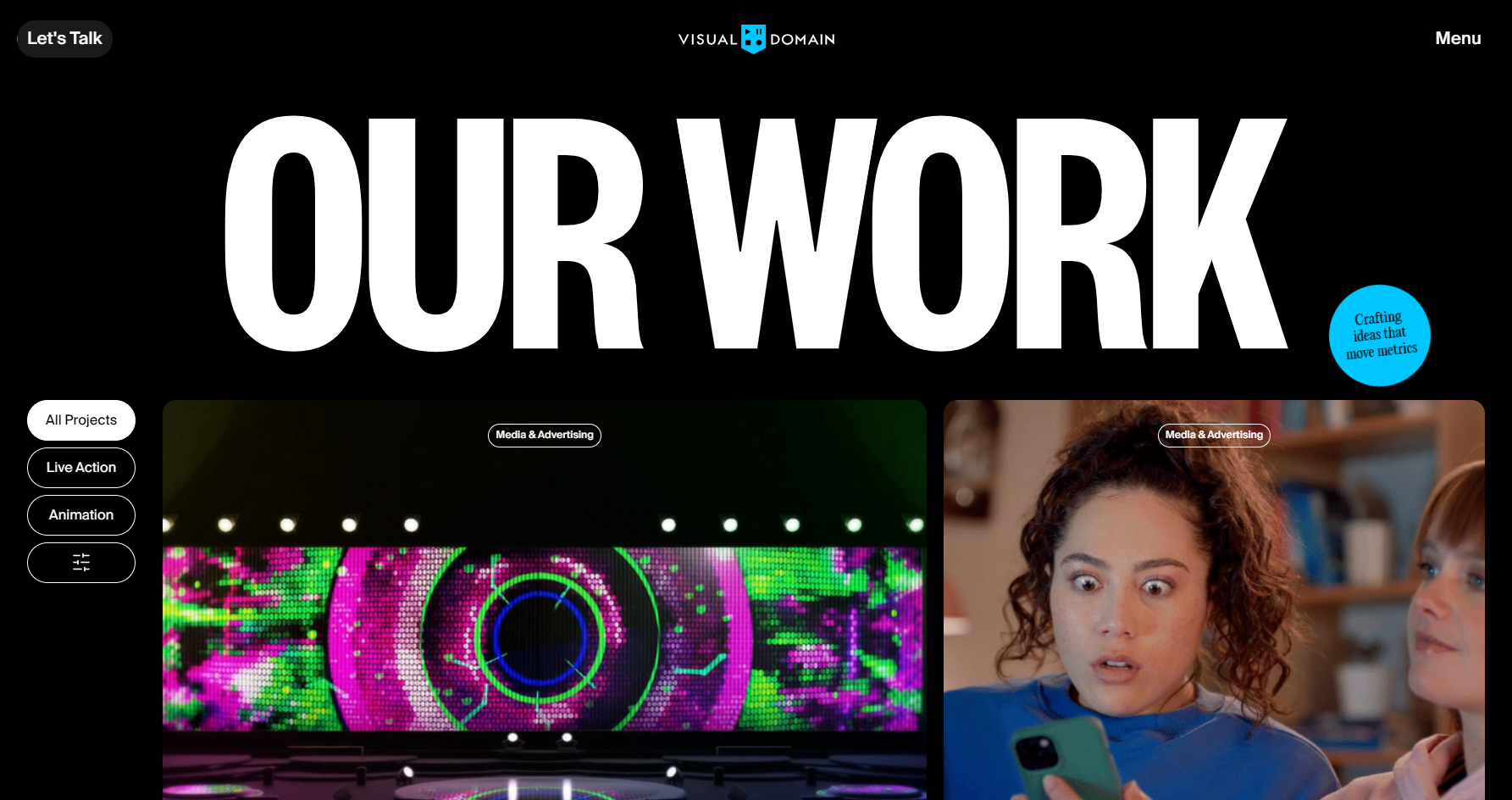 Visual Domain - Website of the Day