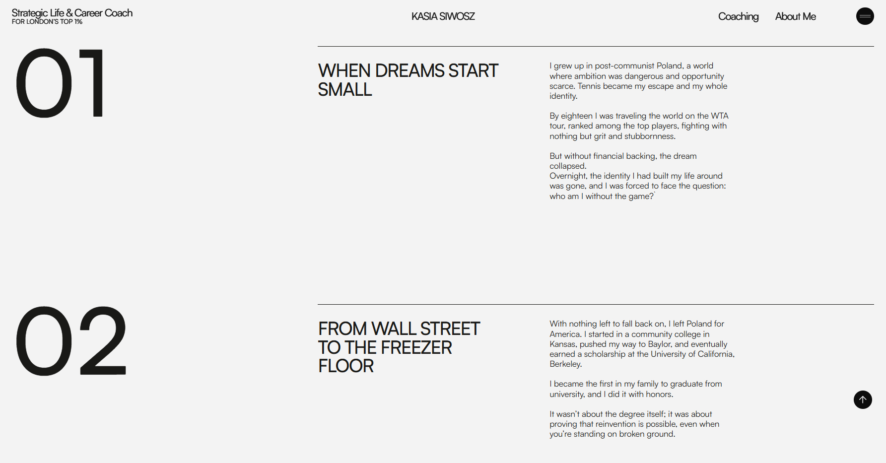 Kasia Siwosz — Coaching for Leaders - Website of the Day