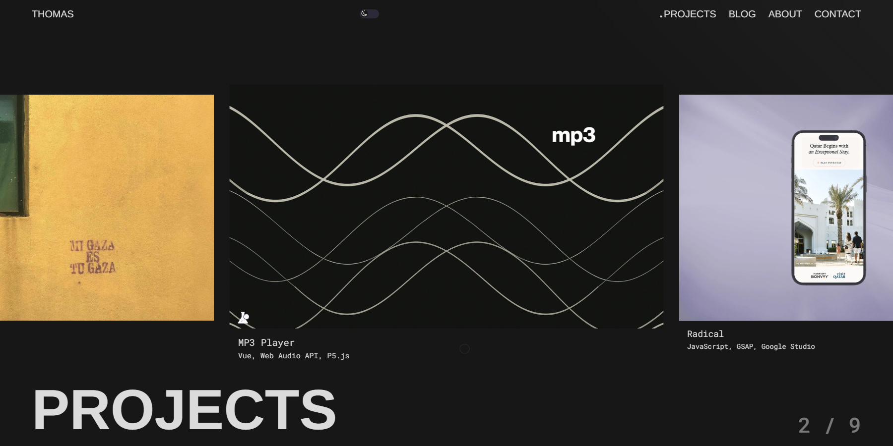 Thomas Thorstensson - Creative Dev - Website of the Day