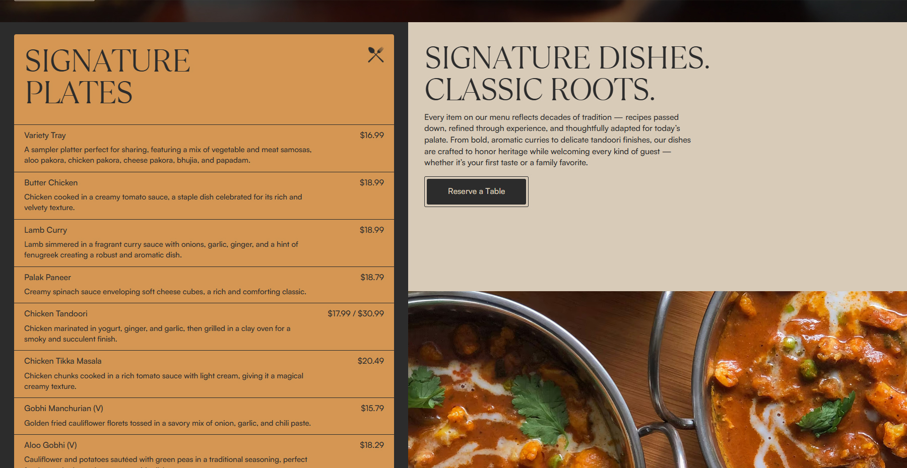 Amrit Palace - Website of the Day