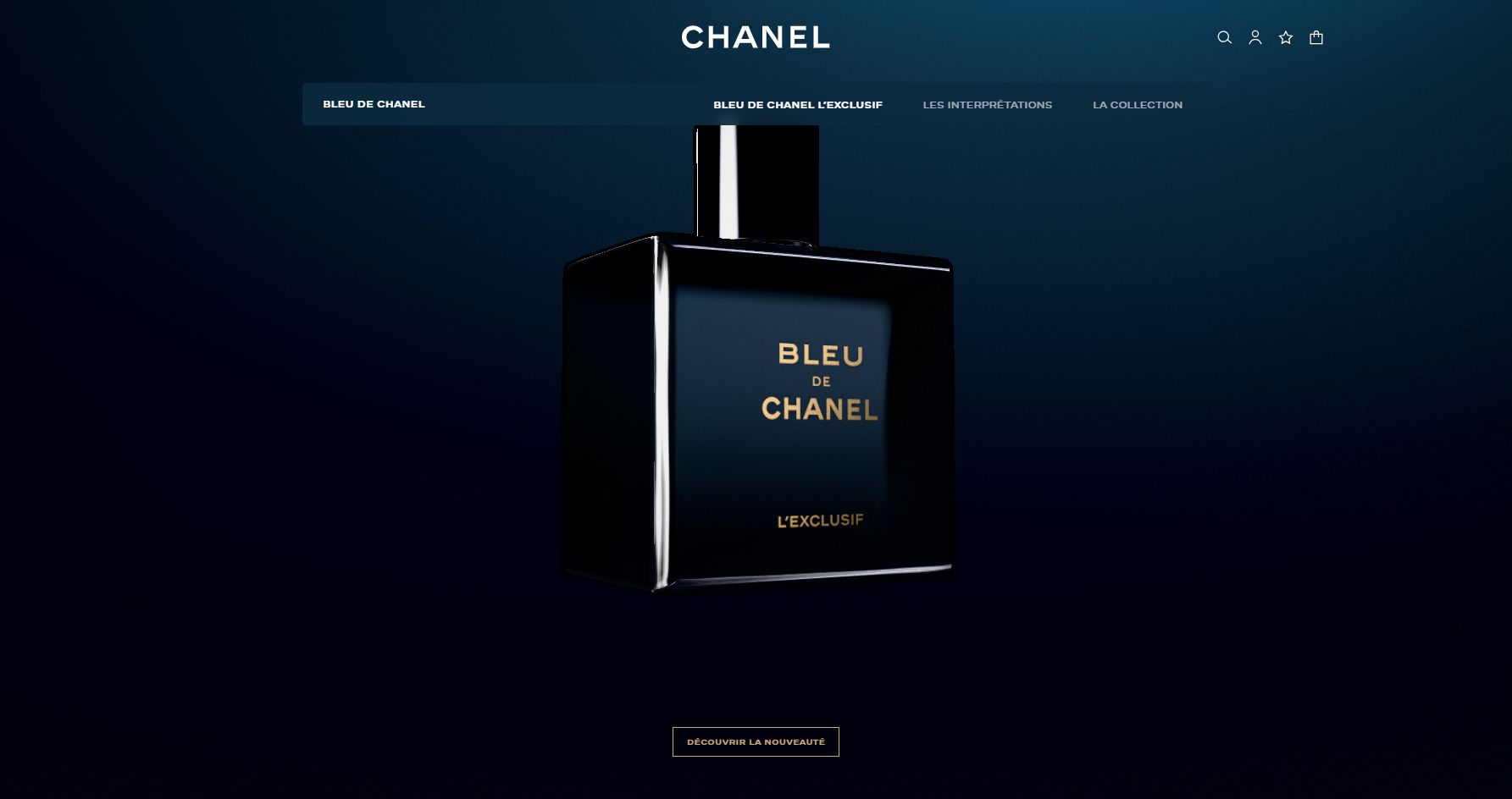 Bleu de CHANEL l'Exclusif - Website of the Day