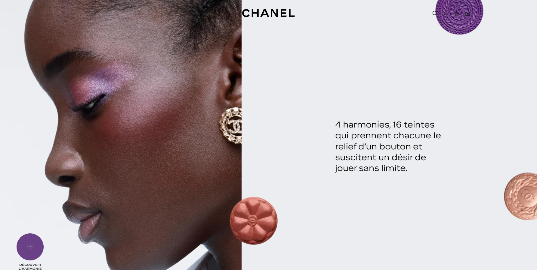 CHANEL - Les 4 Ombres Boutons - Website of the Day